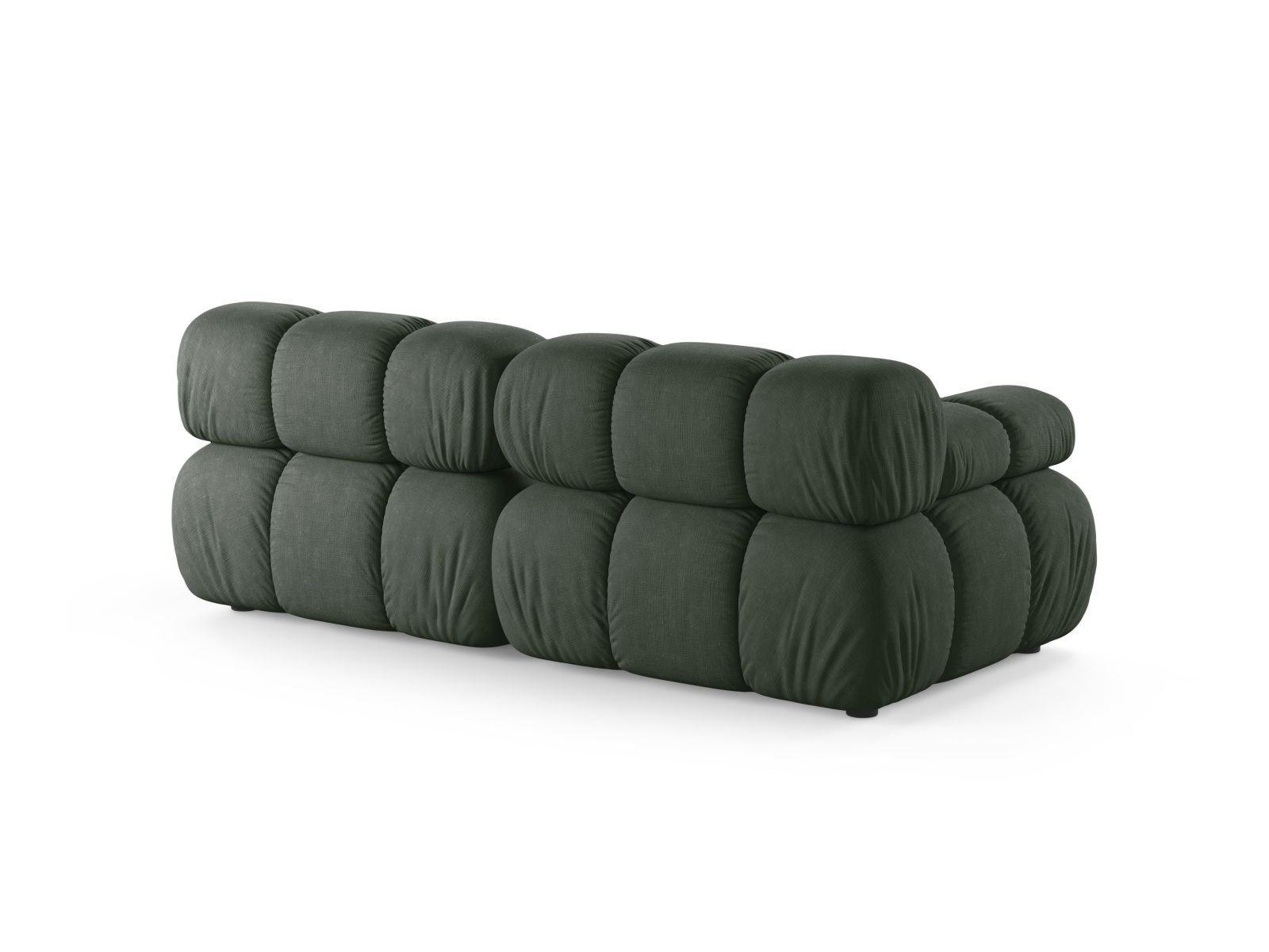 Elegantes 2-Sitzer Sofa Bellis in sattem Moosgrün, ideal für moderne Wohnräume und stilvolle Akzente im Wohnzimmer.