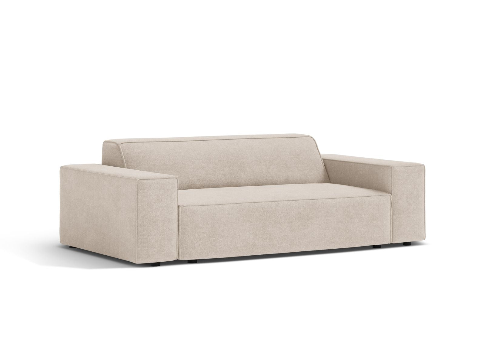 Beige 2-Sitzer Sofa Jodie von Micadoni, stilvolles Design und Komfort für Ihr Wohnzimmer, erhältlich bei KAQTU Design AG.