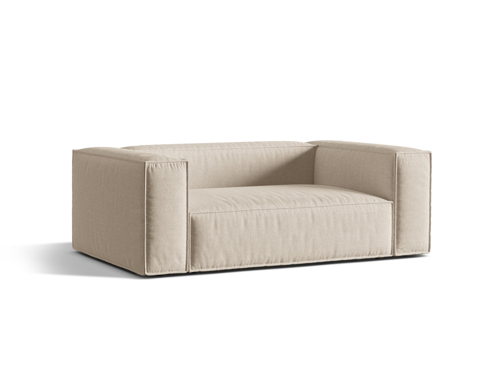 Beige 2-Sitzer Sofa Nuria von Micadoni, stilvolles Design und Komfort für Ihr Zuhause, erhältlich bei KAQTU Design AG.