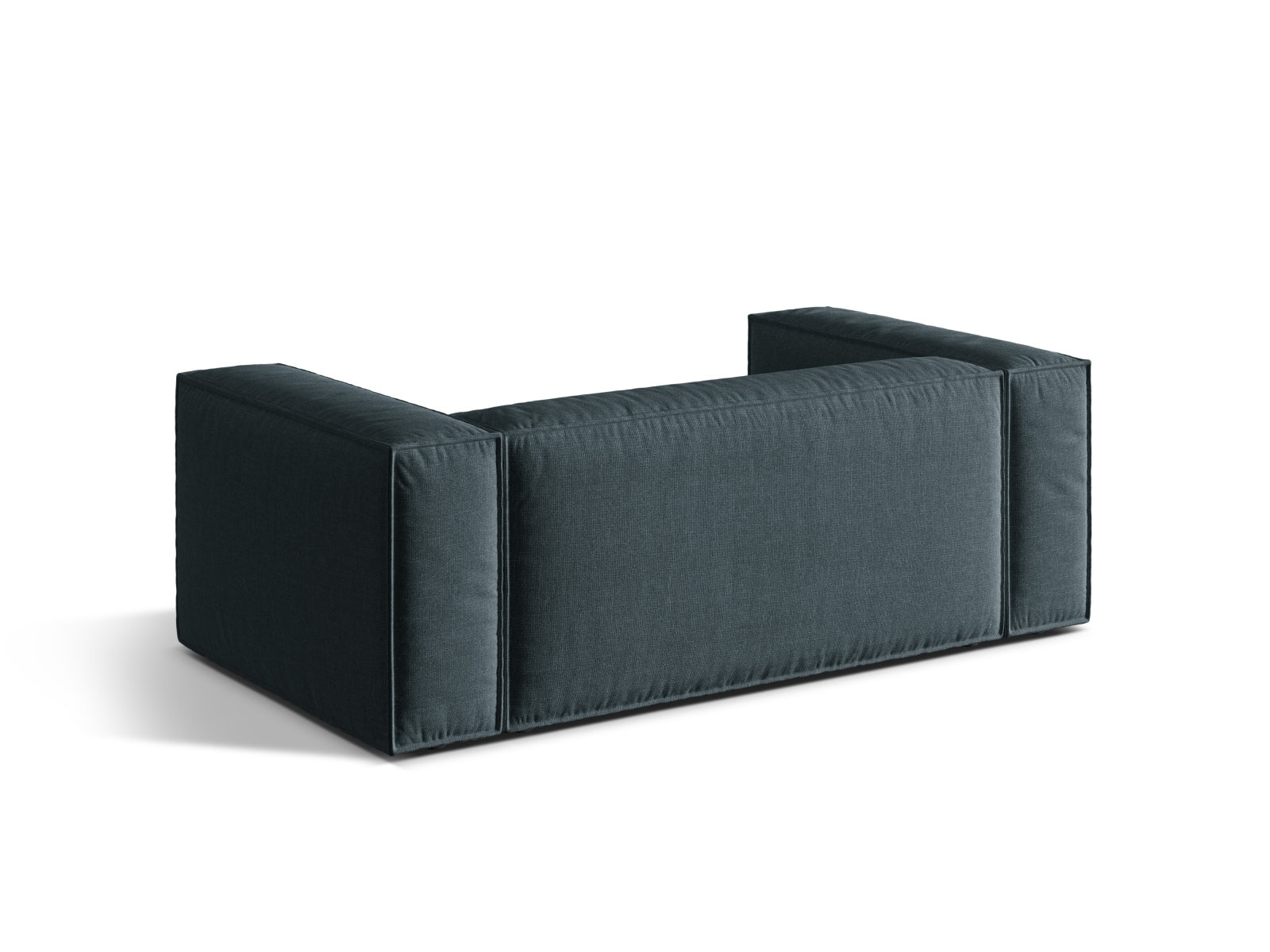 Elegantes 2-Sitzer Sofa Nuria in trendigem Petrol, ideal für entspannte Stunden und stilvolle Einrichtungsideen in jedem Wohnbereich.