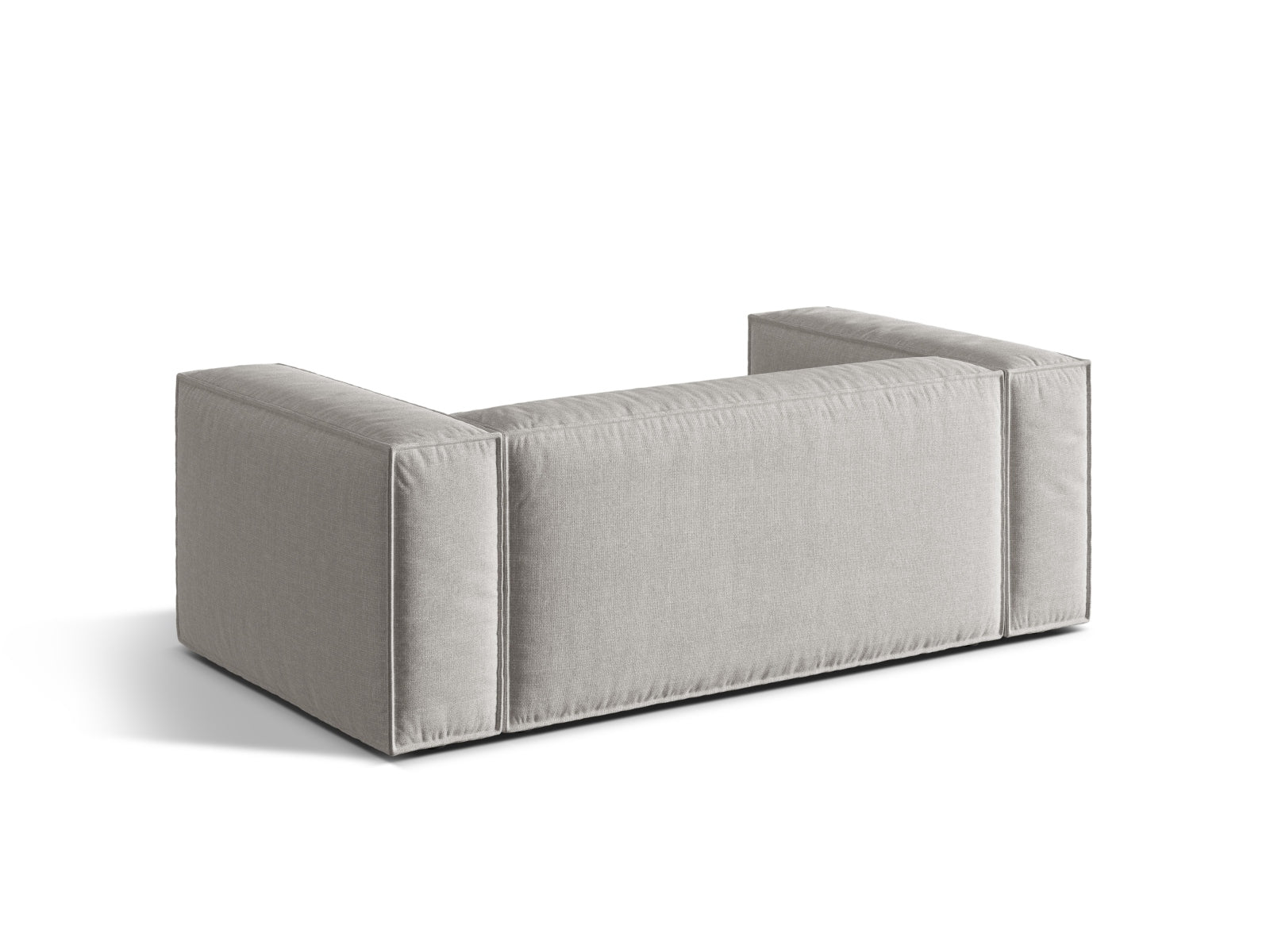 Elegantes 2-Sitzer Sofa Nuria in dezentem Grau, ideal für moderne Wohnräume und stilvolle Akzente in Ihrem Zuhause.