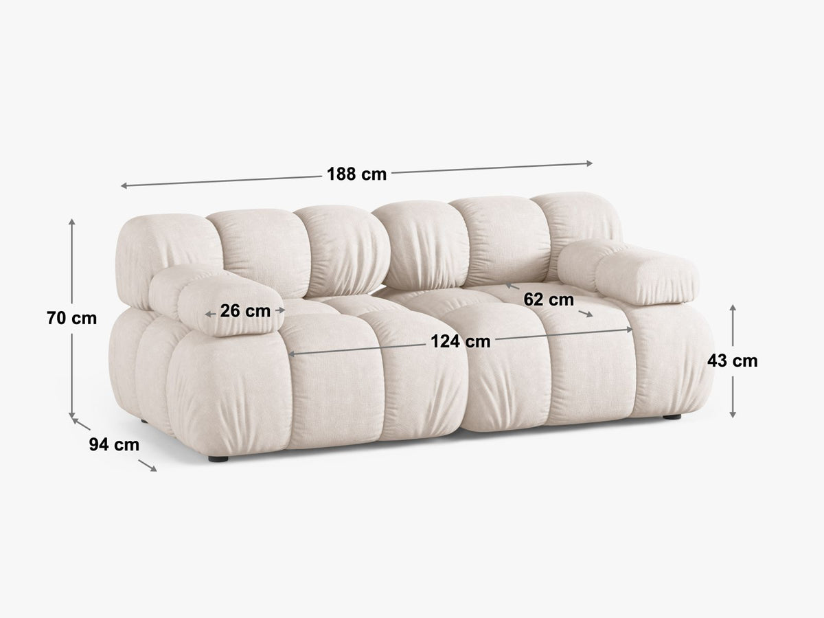 2-Sitzer Modular Sofa Bellis in Bottle Green-Venus präsentiert im Onlineshop von KAQTU Design AG. 2er Sofa ist von Micadoni