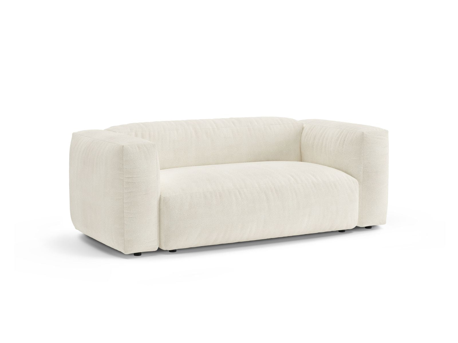 Elegantes 2-Sitzer Sofa Martina in sanftem Ivory-Ton, ideal für stilvolle Wohnräume und gemütliche Abende.