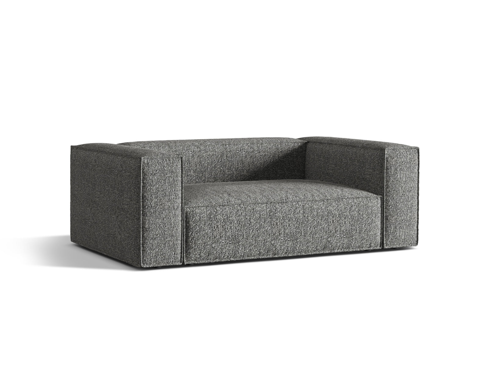 Elegantes Nuria 2-Sitzer Sofa in Graphit von Micadoni, ideal für stilvolle Wohnräume und gemütliche Abende.