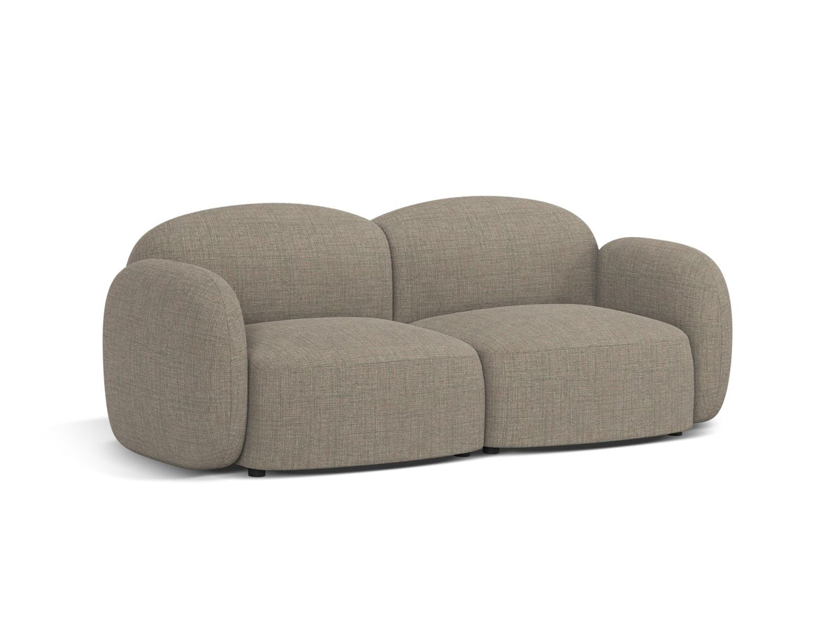 2-Sitzer Sofa Blair in Grey Brown Melange-Baltimore präsentiert im Onlineshop von KAQTU Design AG. 2er Sofa ist von Micadoni