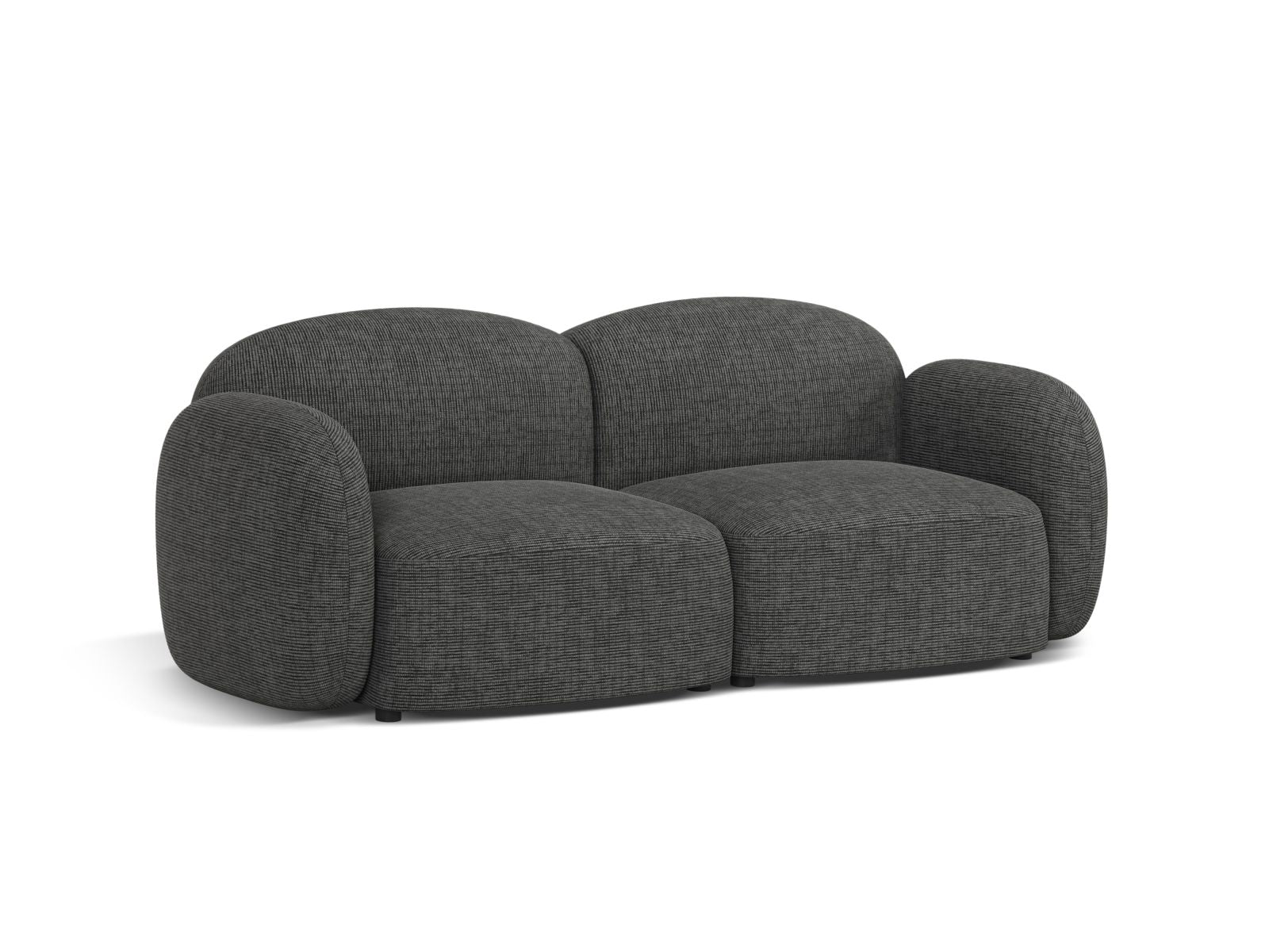 Elegantes 2-Sitzer Sofa Blair in stilvollem Grau, ideal für moderne Wohnräume, erhältlich bei KAQTU Design AG.