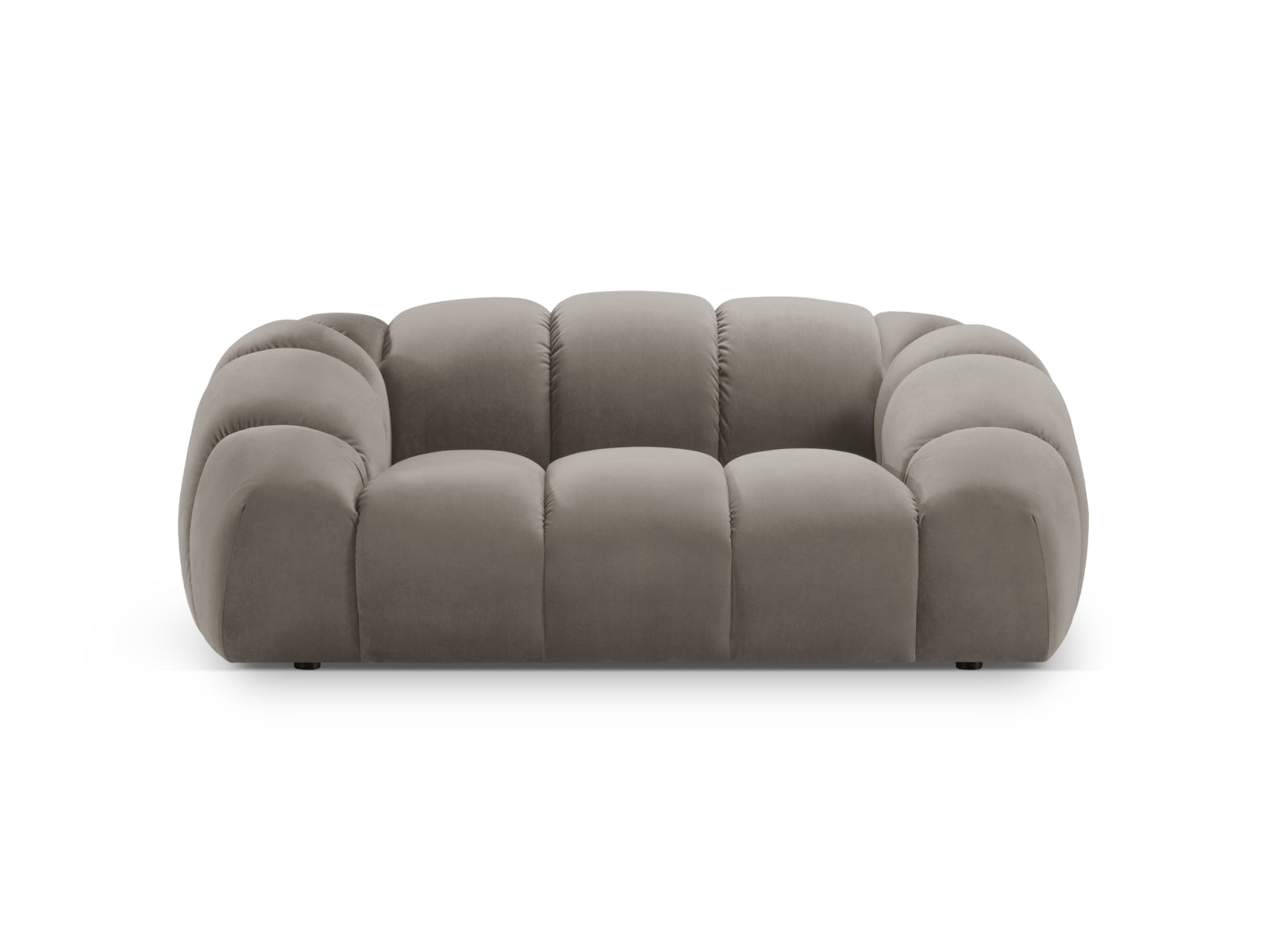 Diana Velour Sofa 2 Sitzer in Grey Brown präsentiert im Onlineshop von KAQTU Design AG. 2er Sofa ist von Micadoni