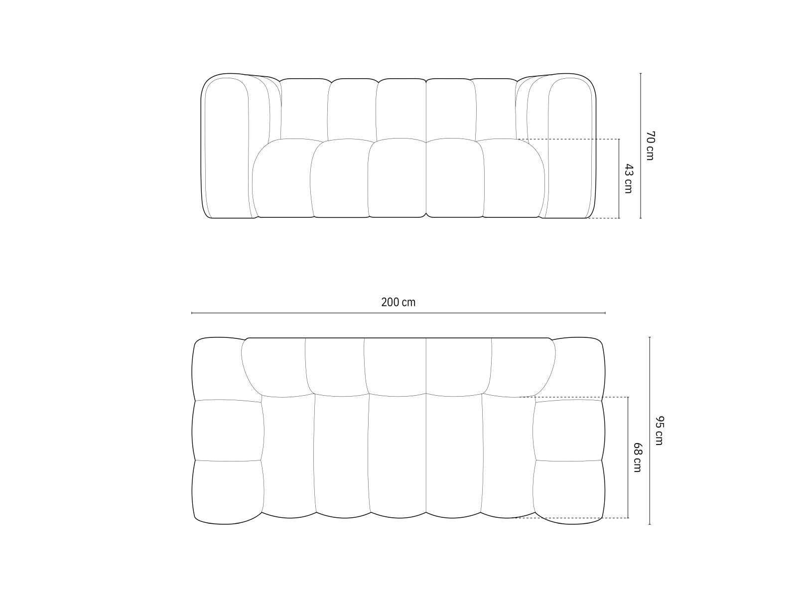 Elegantes 2-Sitzer Sofa aus weichem Velours von Micadoni, perfekt für gemütliche Abende und stilvolle Einrichtung.