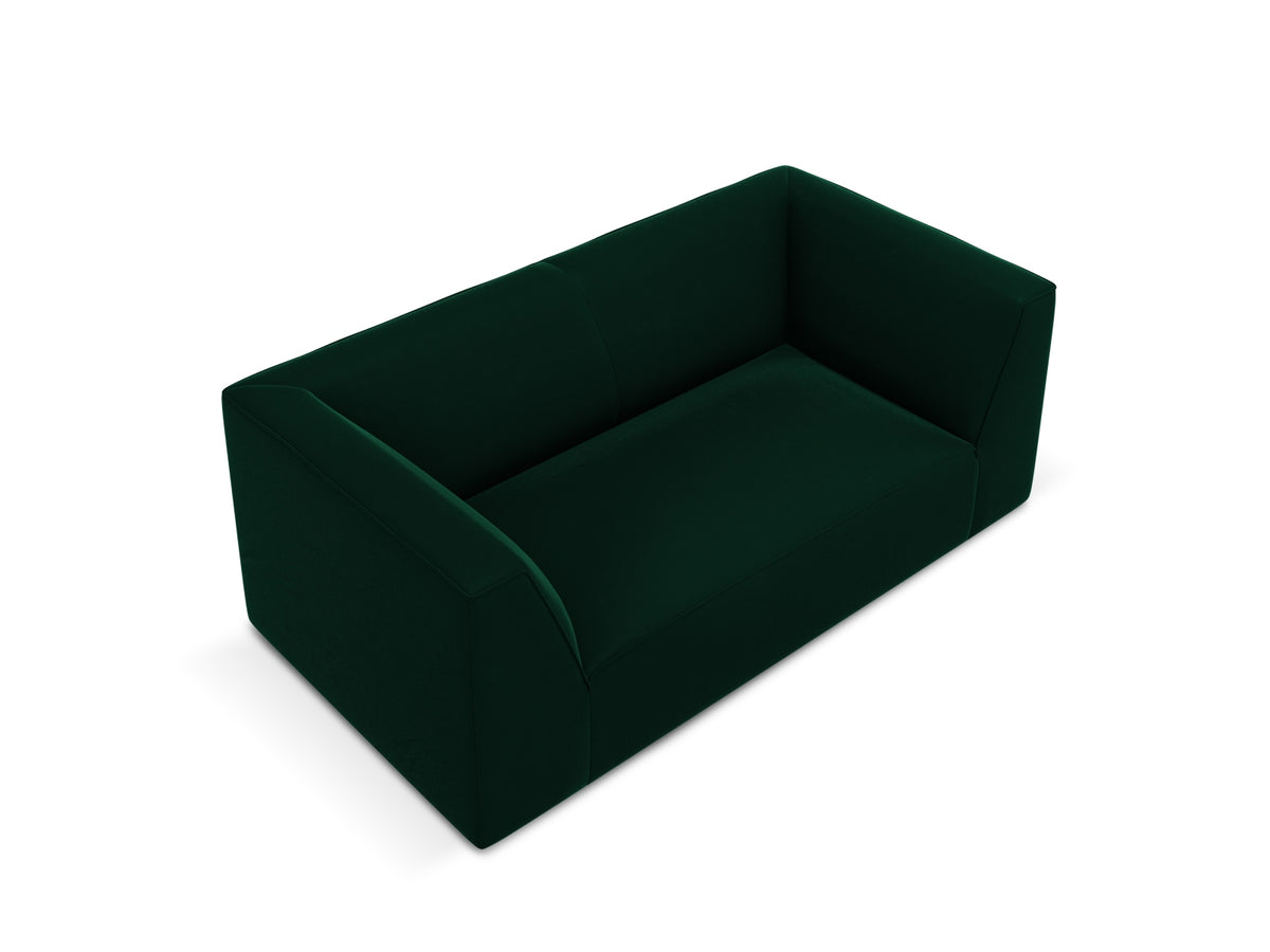Ruby Velour Sofa 2 Sitzer in Bottle Green-Salvador präsentiert im Onlineshop von KAQTU Design AG. 2er Sofa ist von Micadoni