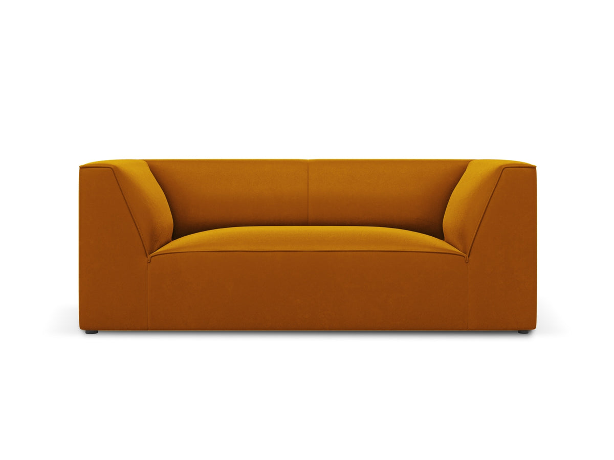 Ruby Velour Sofa 2 Sitzer in Yellow-Salvador präsentiert im Onlineshop von KAQTU Design AG. 2er Sofa ist von Micadoni