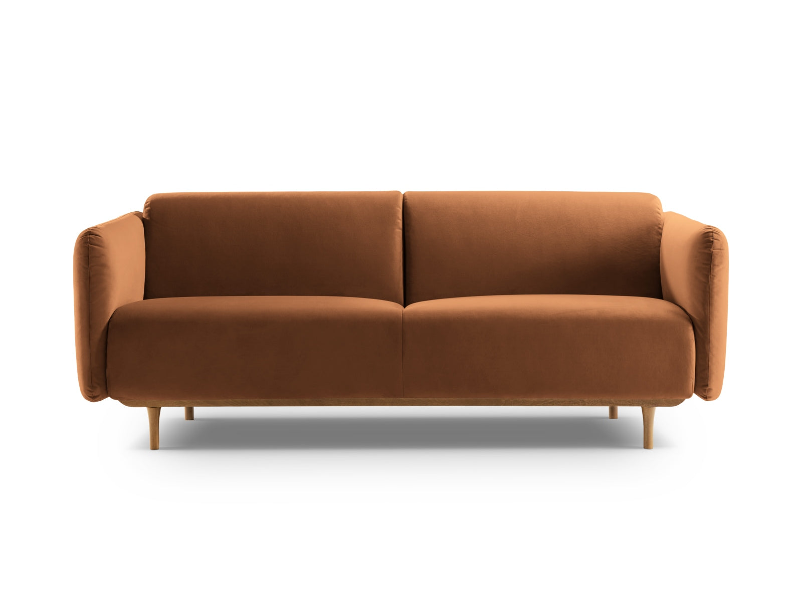 Noomi Velour Sofa 2 Sitzer in Honey präsentiert im Onlineshop von KAQTU Design AG. 2er Sofa ist von Micadoni