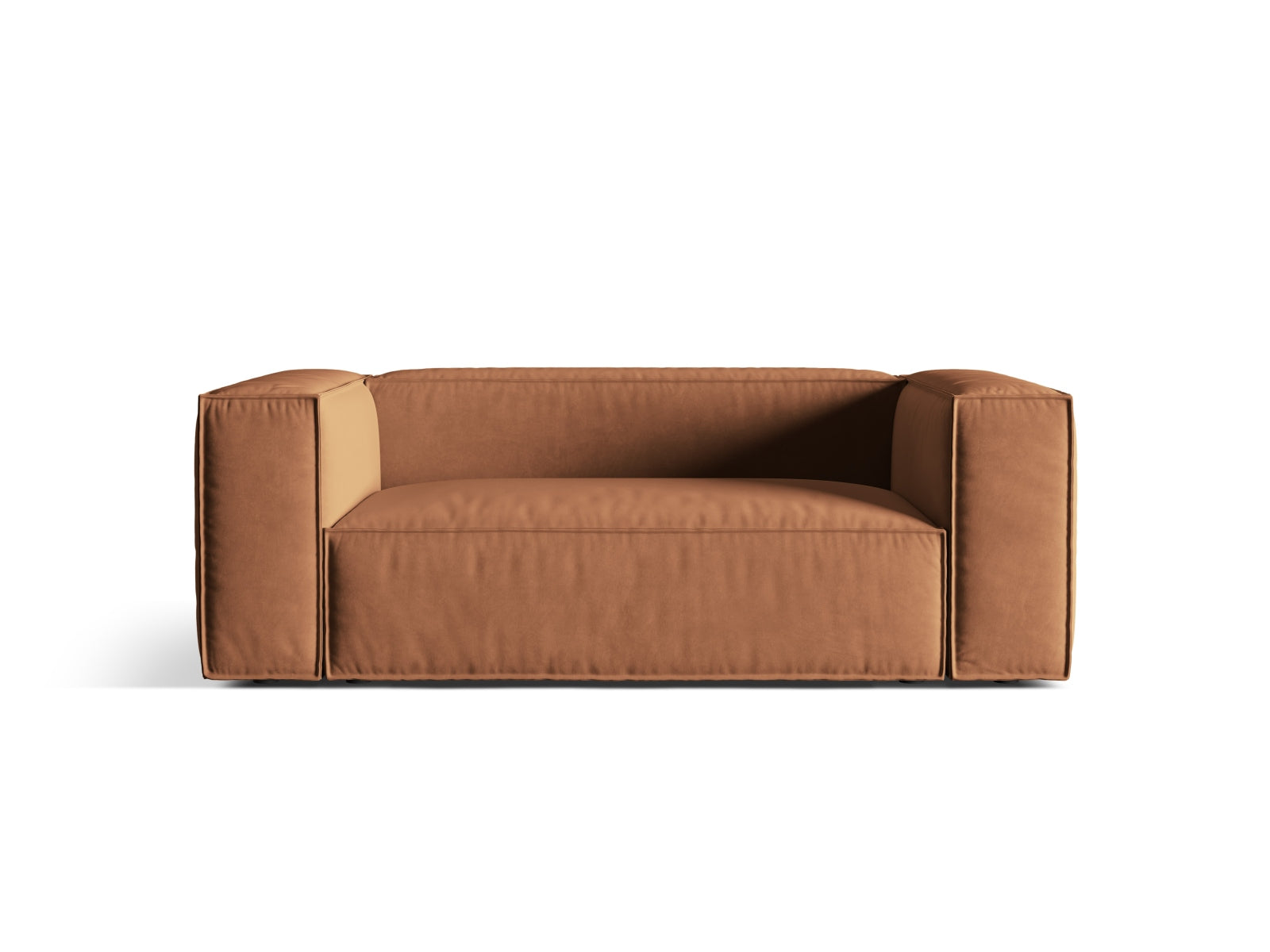 Nuria Velour Sofa 2 Sitzer in Honey-Paris präsentiert im Onlineshop von KAQTU Design AG. 2er Sofa ist von Micadoni