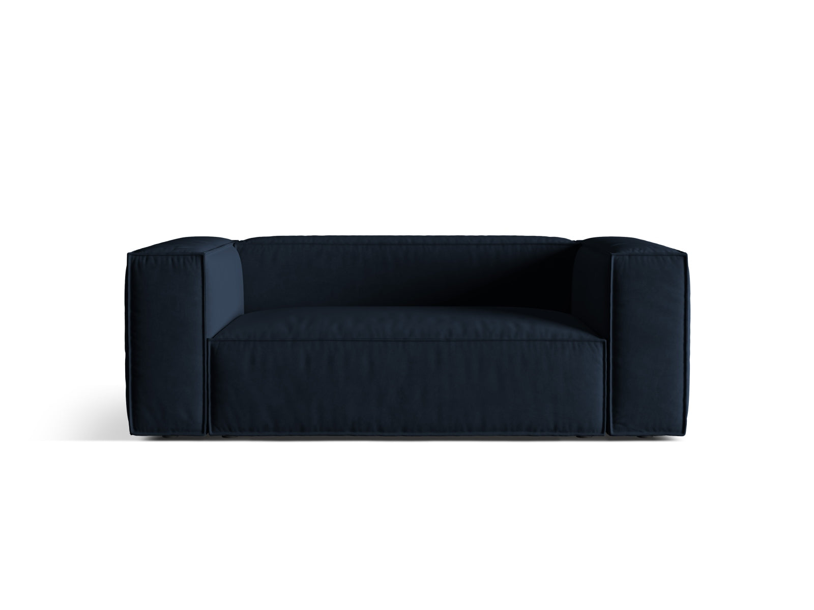 Nuria Velour Sofa 2 Sitzer in Dark Blue präsentiert im Onlineshop von KAQTU Design AG. 2er Sofa ist von Micadoni