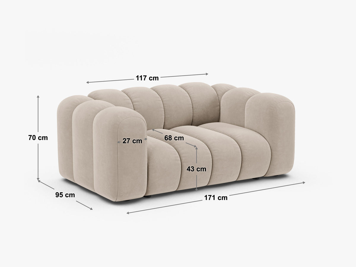 Lupine Modular Sofa 2 Sitzer in Light Beige-Eden präsentiert im Onlineshop von KAQTU Design AG. 2er Sofa ist von Micadoni