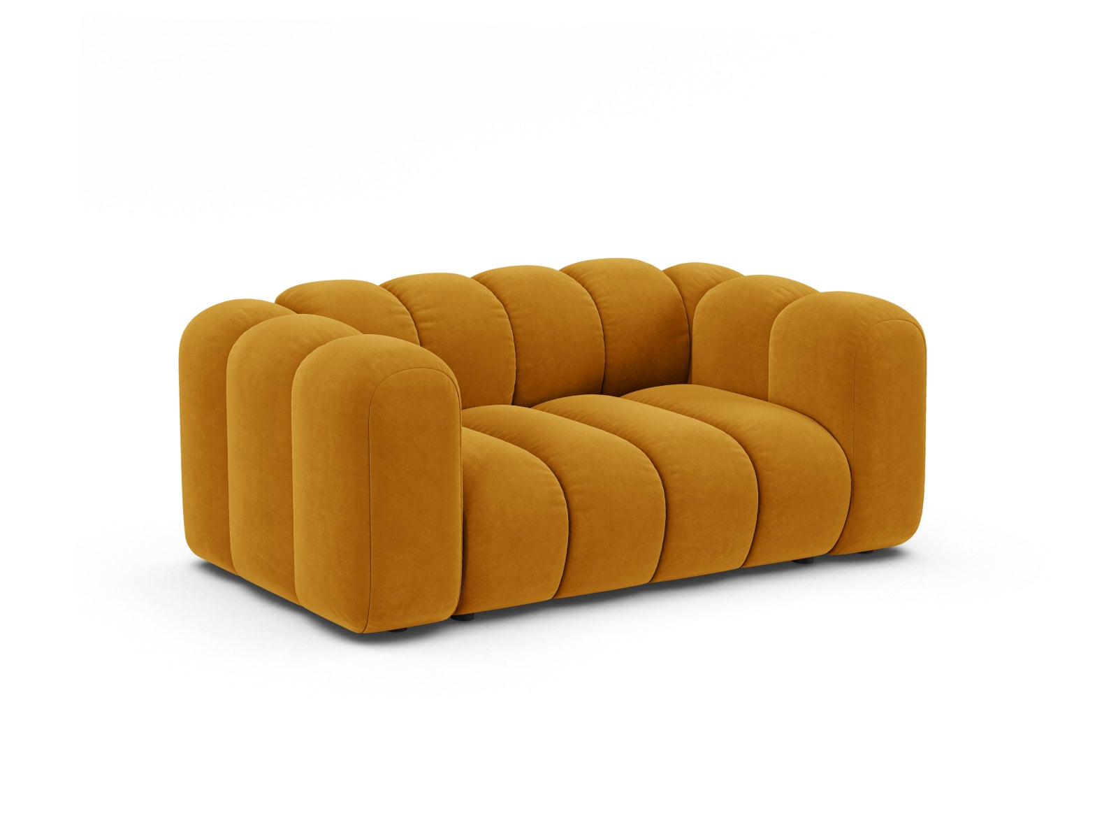 Stylisches Lupine Modular Sofa 2 Sitzer in Gelb, ideal für moderne Wohnräume, präsentiert von Micadoni im KAQTU Onlineshop.