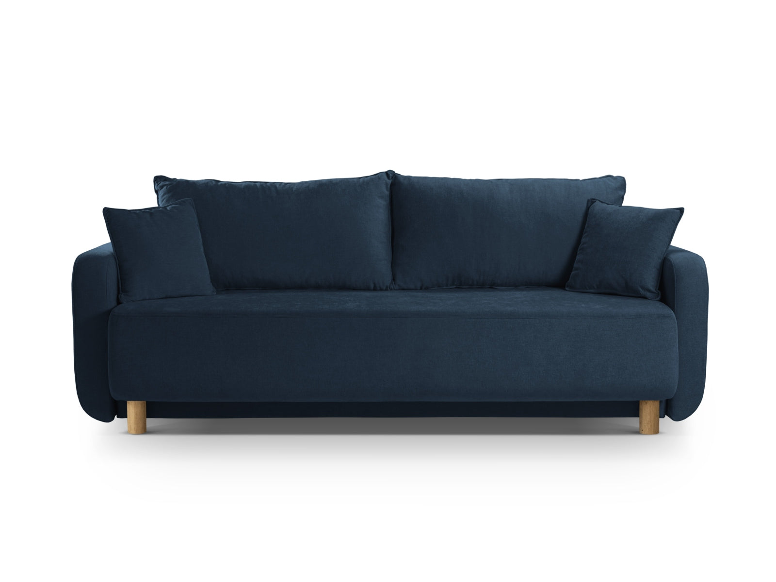 Elen Sofa mit Schlaffunktion und Stauraum 3 Sitzer V2 in Navy Blue-Wind präsentiert im Onlineshop von KAQTU Design AG. Bettsofa ist von Micadoni