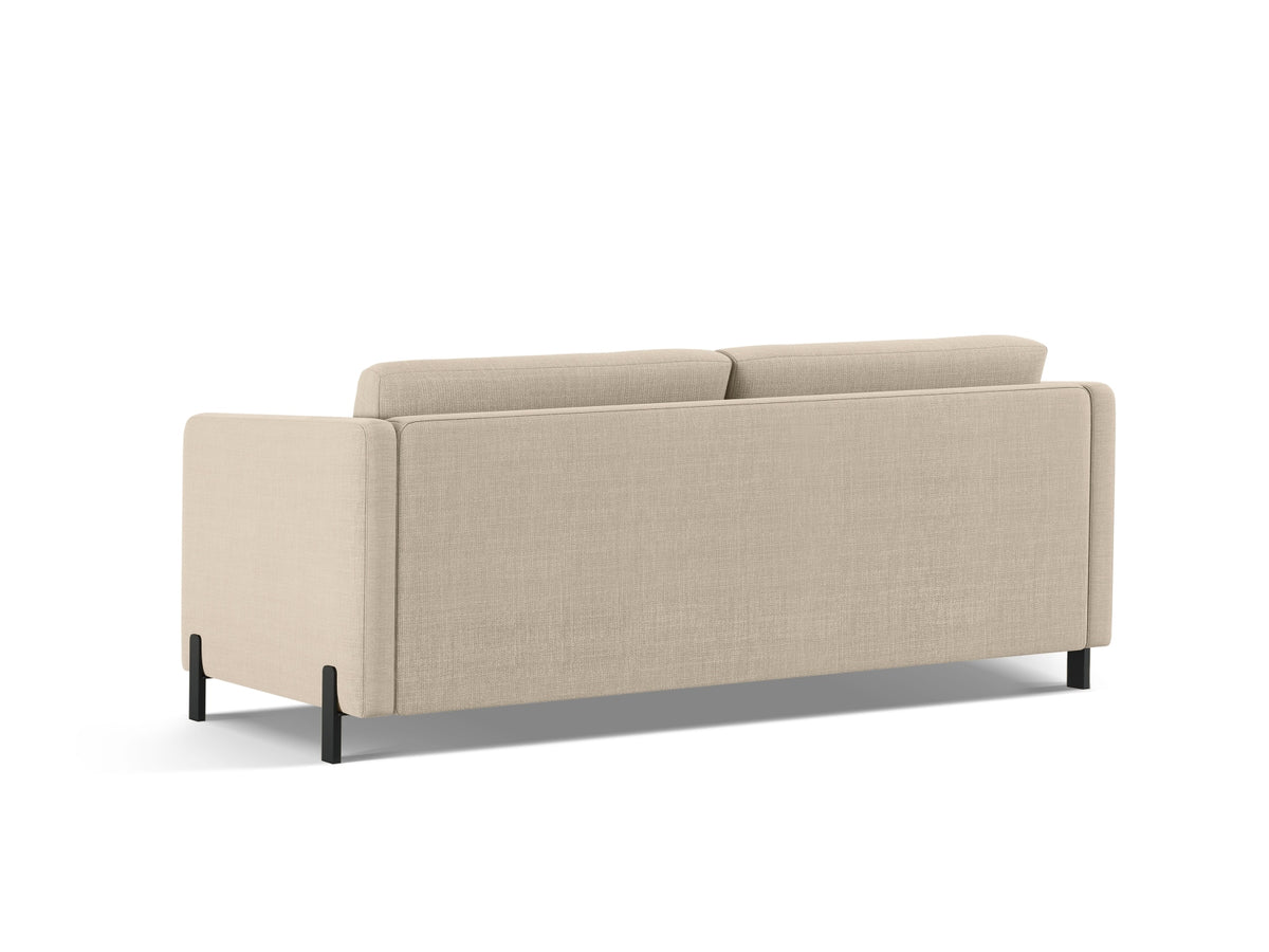 Gloria Sofa mit Schlaffunktion 3 Sitzer in Beige-Bjorn präsentiert im Onlineshop von KAQTU Design AG. Bettsofa ist von Micadoni