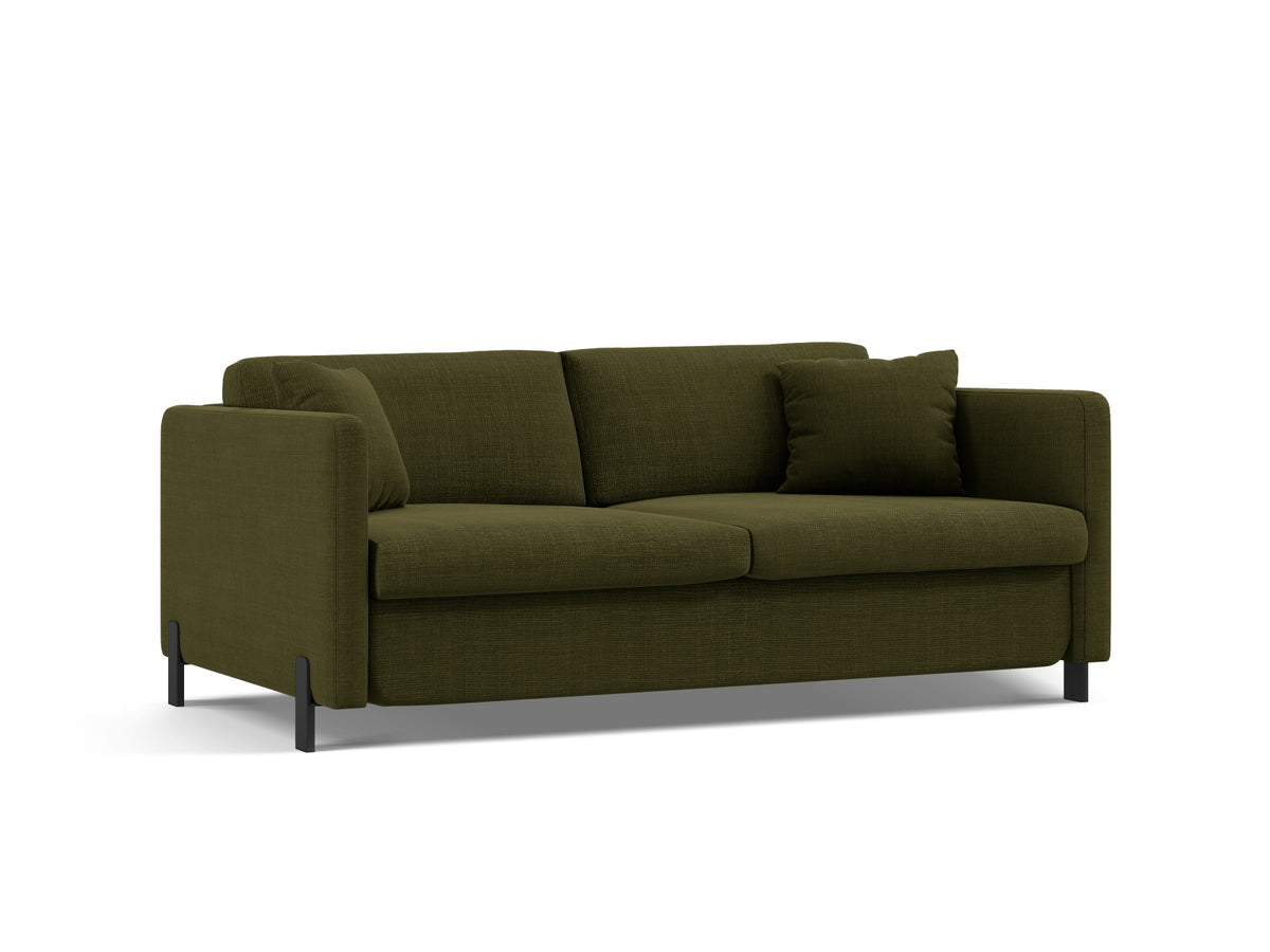 Gloria Sofa mit Schlaffunktion 3 Sitzer in Green-Bjorn präsentiert im Onlineshop von KAQTU Design AG. Bettsofa ist von Micadoni