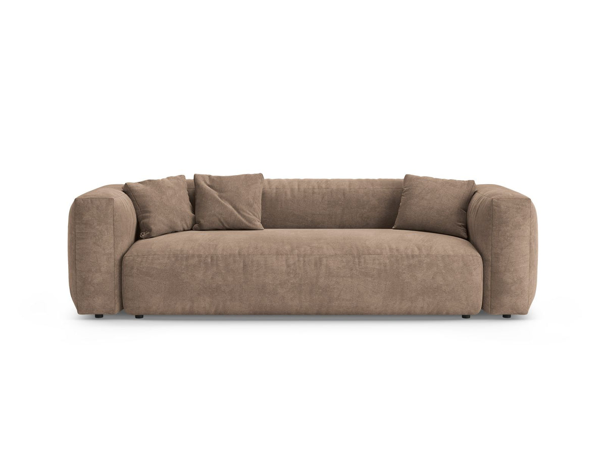 3-Sitzer Sofa mit Schlaffunktion Martina in Dark Beige-Vogue präsentiert im Onlineshop von KAQTU Design AG. Bettsofa ist von Micadoni