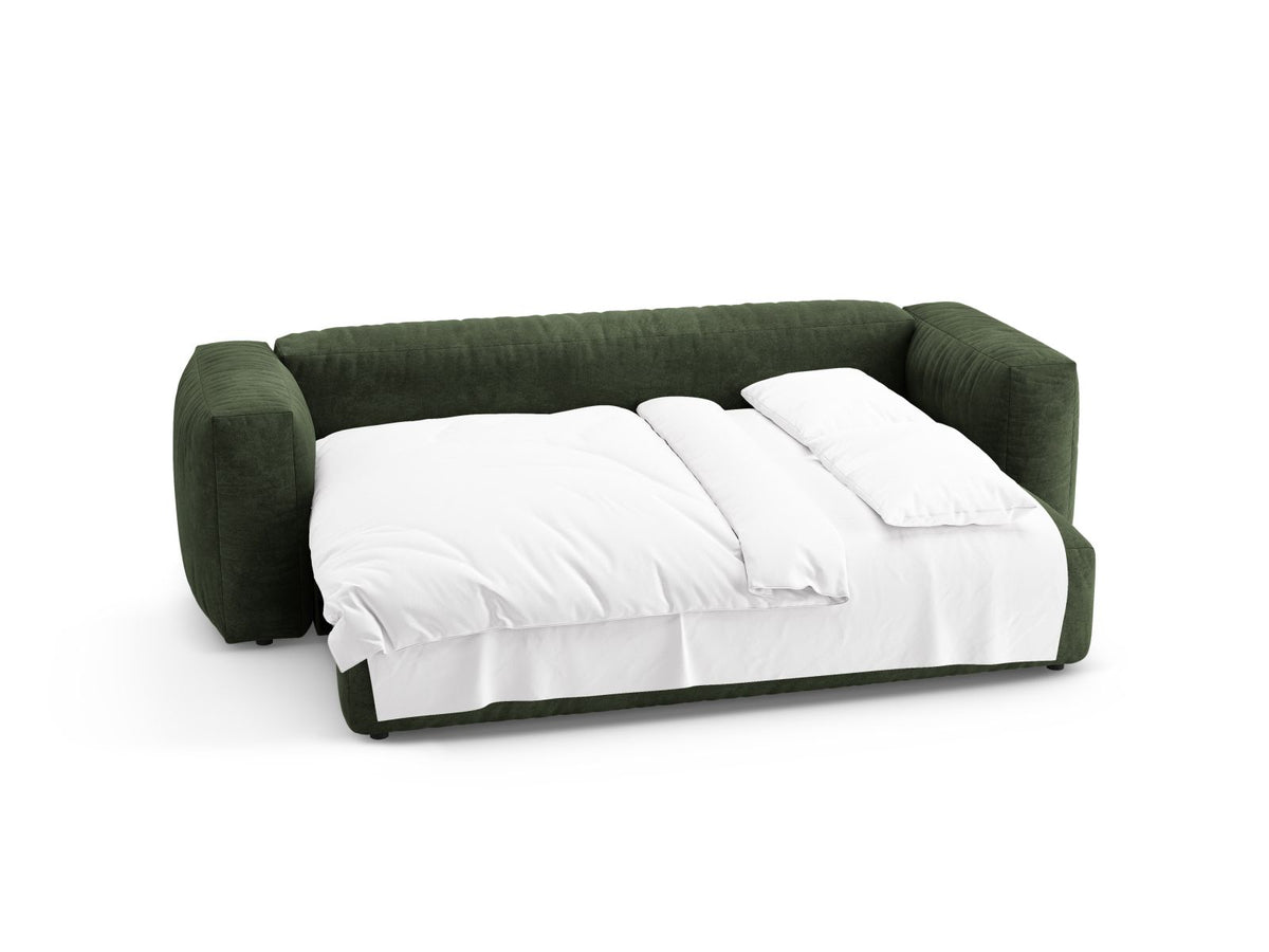 3-Sitzer Sofa mit Schlaffunktion Martina in Green-Vogue präsentiert im Onlineshop von KAQTU Design AG. Bettsofa ist von Micadoni