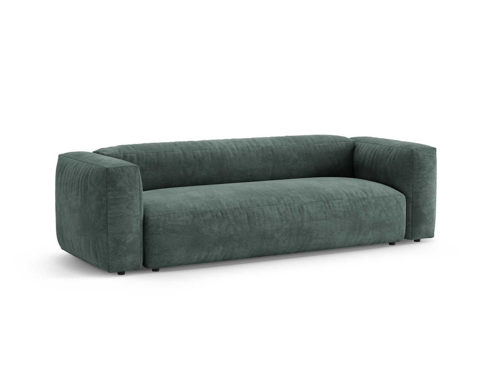 Elegantes 3-Sitzer Sofa Martina in Petrol-Vogue, ideal für Wohnräume und als Schlafgelegenheit, von Micadoni.