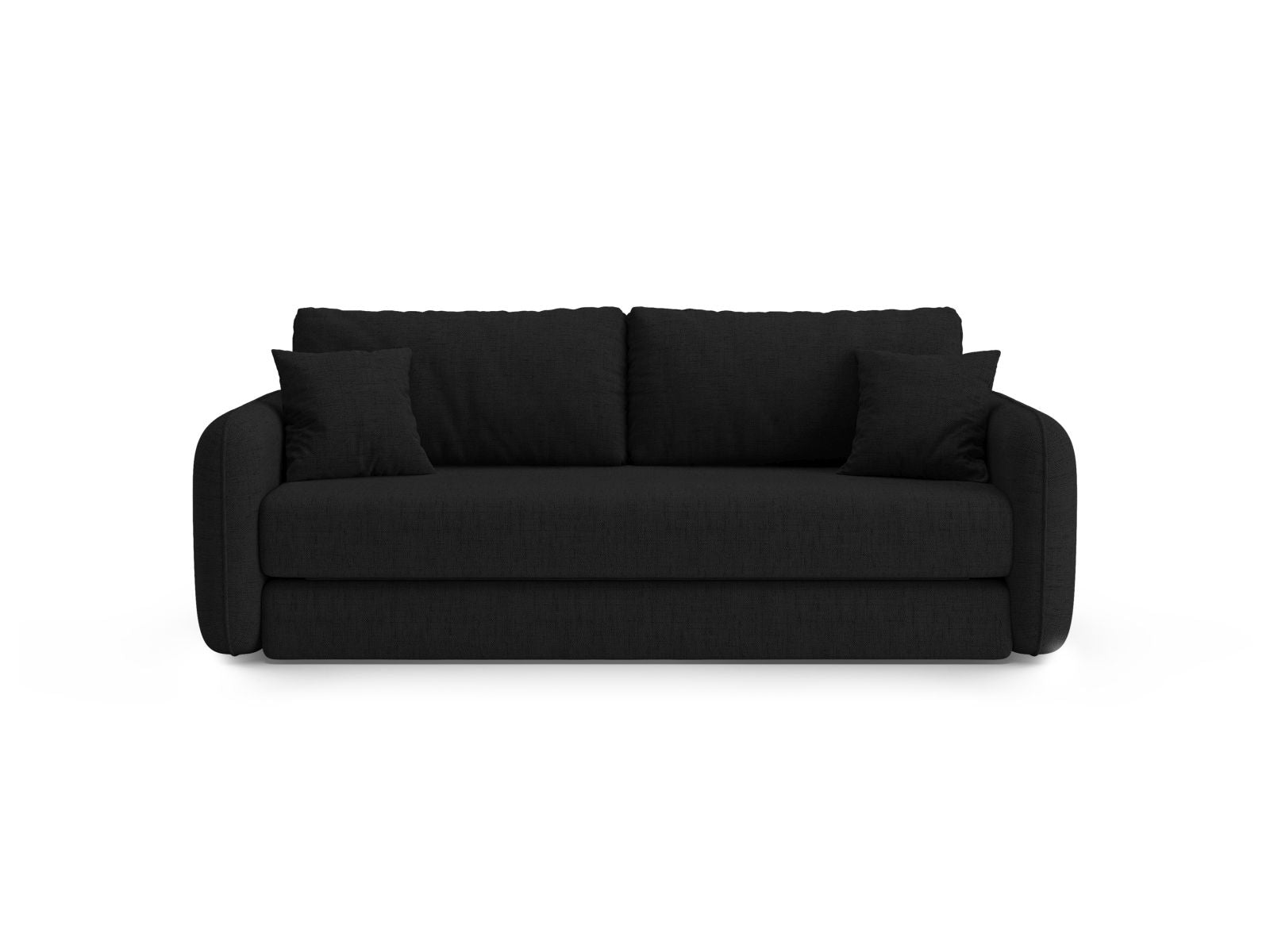 3-Sitzer Sofa mit Schlaffunktion Dormi in Black-Moly präsentiert im Onlineshop von KAQTU Design AG. Bettsofa ist von Micadoni