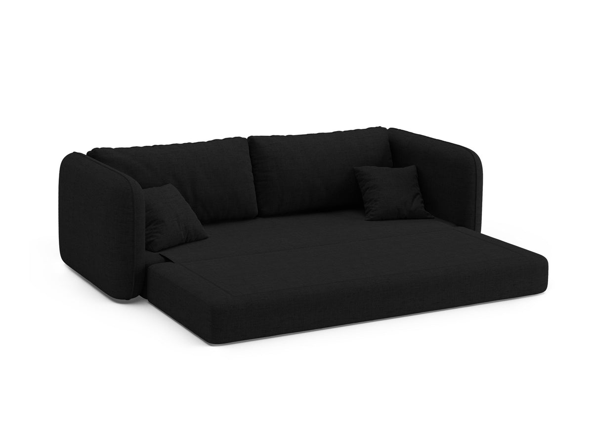 3-Sitzer Sofa mit Schlaffunktion Dormi in Black-Moly präsentiert im Onlineshop von KAQTU Design AG. Bettsofa ist von Micadoni