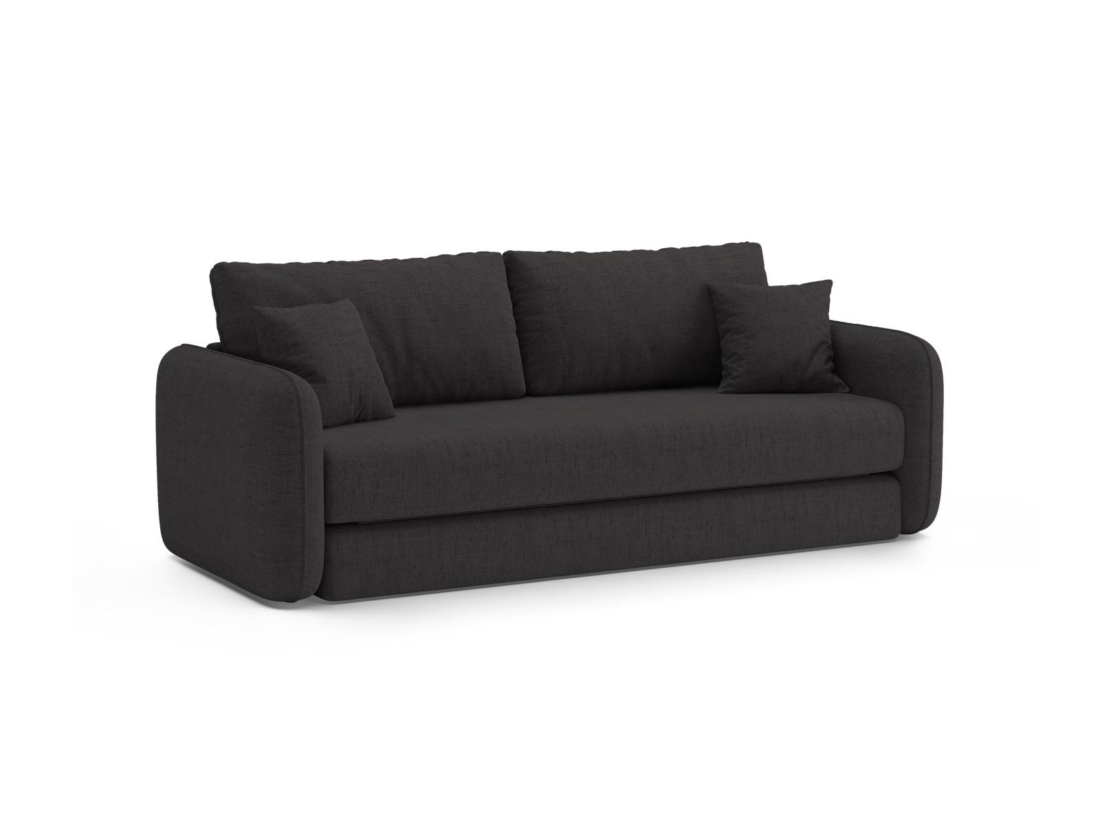Elegantes 3-Sitzer Sofa Dormi in Anthrazit mit praktischer Schlaffunktion, ideal für stilvolle Wohnräume und Gästeübernachtungen.