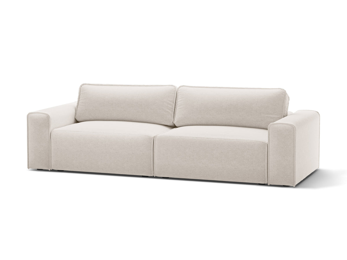 3-Sitzer Sofa Victor mit Schlaffunktion und Stauraum in Light Beige-Moly präsentiert im Onlineshop von KAQTU Design AG. Bettsofa ist von Micadoni