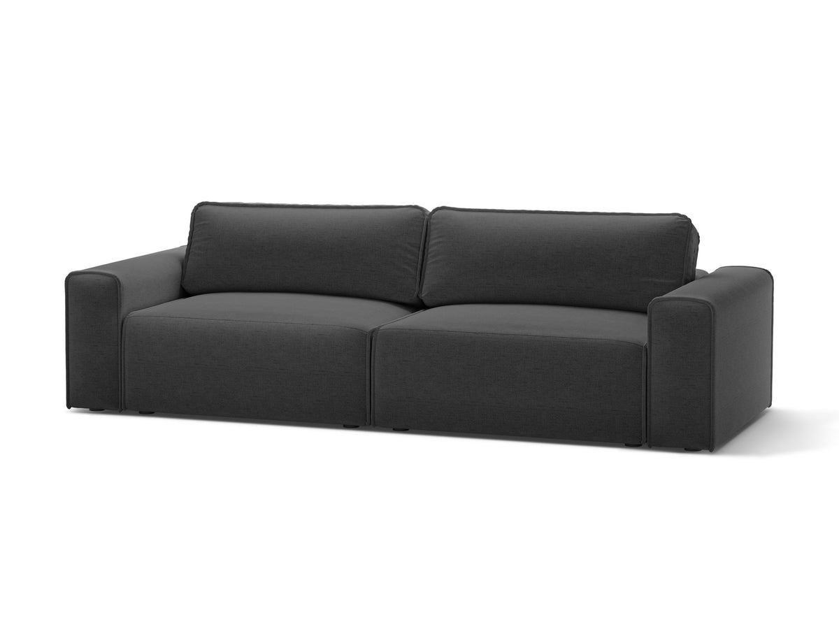 3-Sitzer Sofa Victor mit Schlaffunktion und Stauraum in Anthracite-Moly präsentiert im Onlineshop von KAQTU Design AG. Bettsofa ist von Micadoni