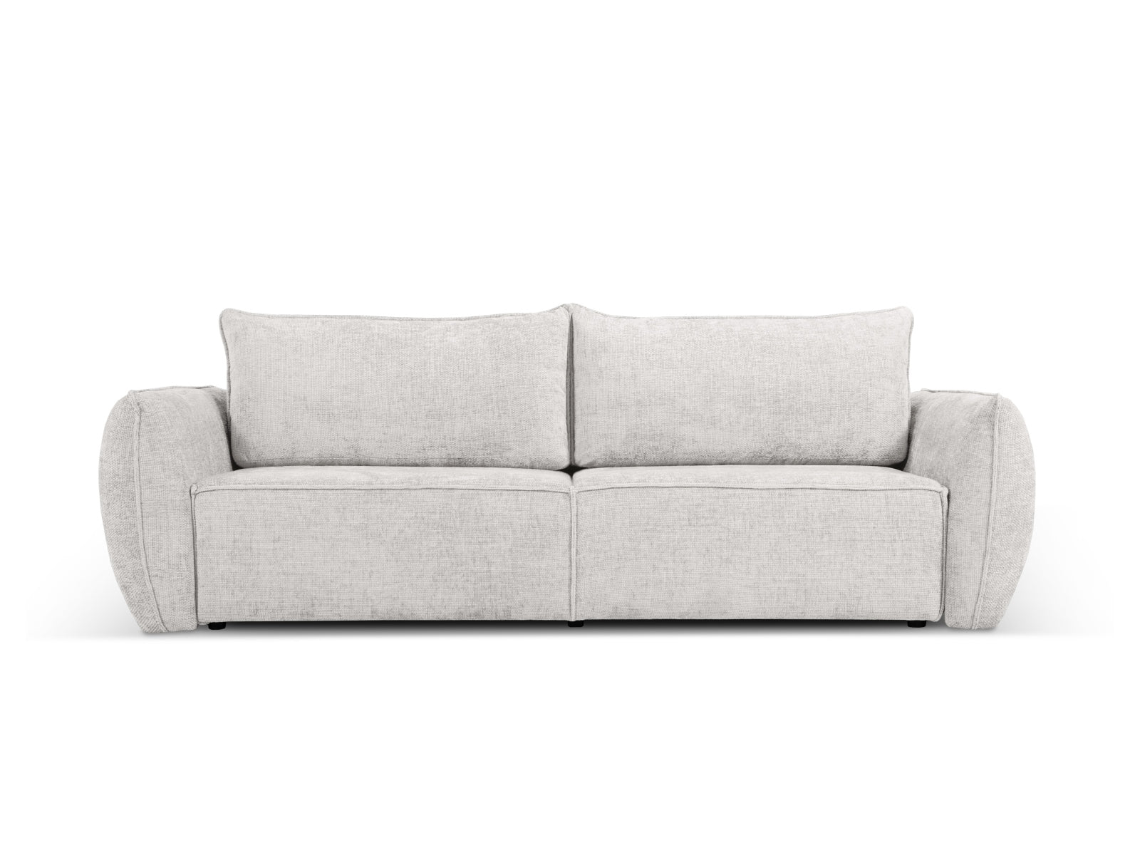 Kaelle Sofa mit Schlaffunktion und Stauraumbox 3 Sitzer in Light Grey präsentiert im Onlineshop von KAQTU Design AG. Bett ist von Micadoni