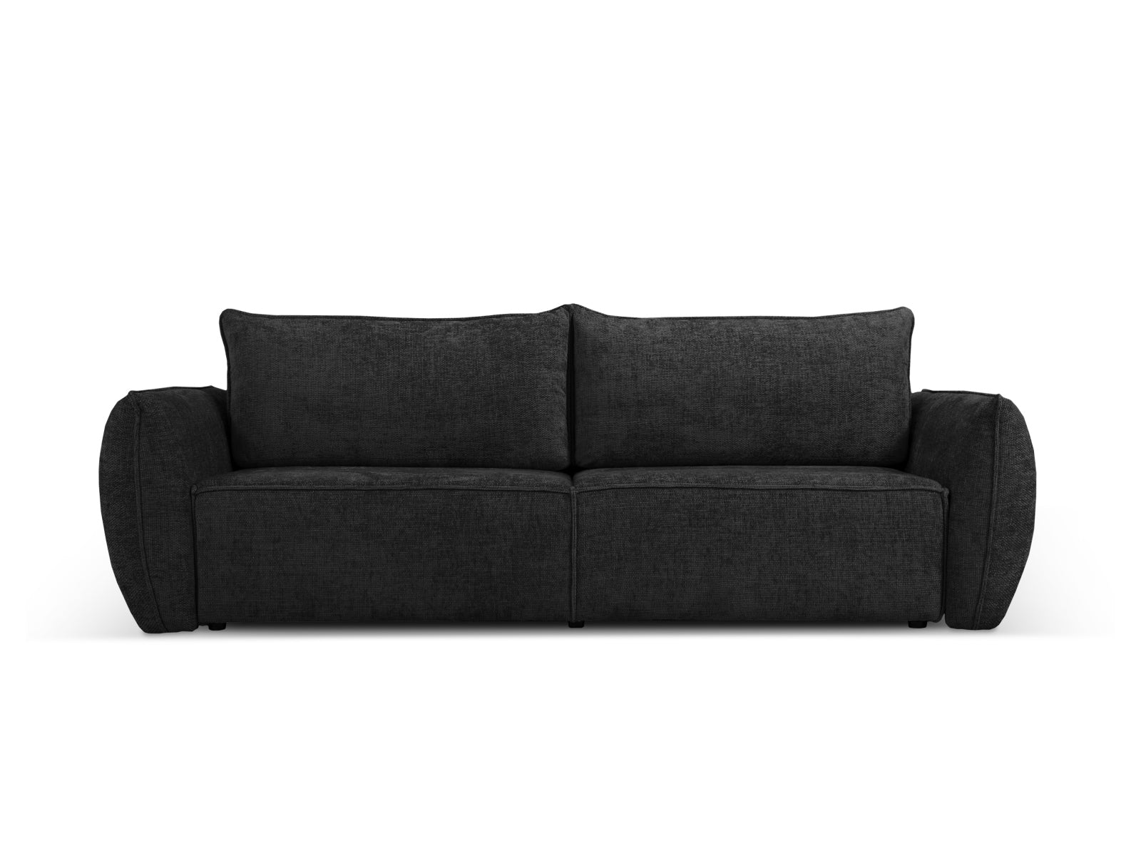 Kaelle Sofa mit Schlaffunktion und Stauraumbox 3 Sitzer in Black-Haga präsentiert im Onlineshop von KAQTU Design AG. Bettsofa ist von Micadoni