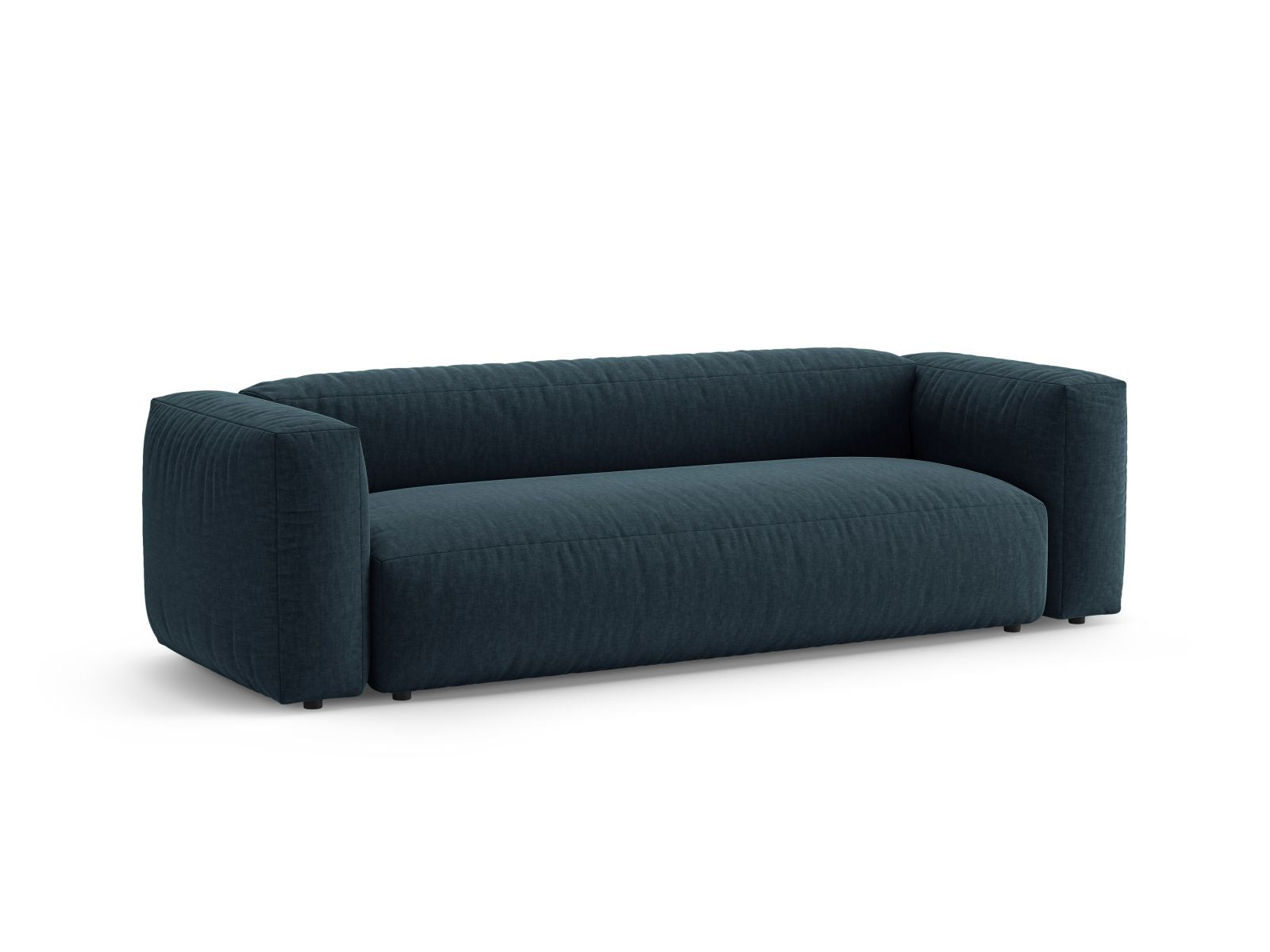 Elegantes 3-Sitzer Sofa Martina in Blue Jeans-Boston, ideal als Bettsofa für stilvolle Wohnräume, von Micadoni.