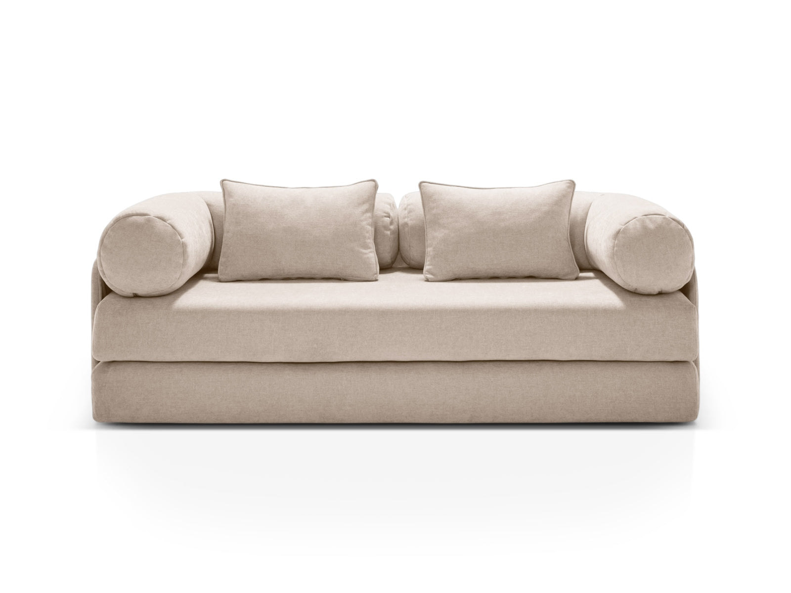 3-Sitzer Sofa mit Schlaffunktion Dreamy in Beige-Liberty präsentiert im Onlineshop von KAQTU Design AG. Bettsofa ist von Micadoni