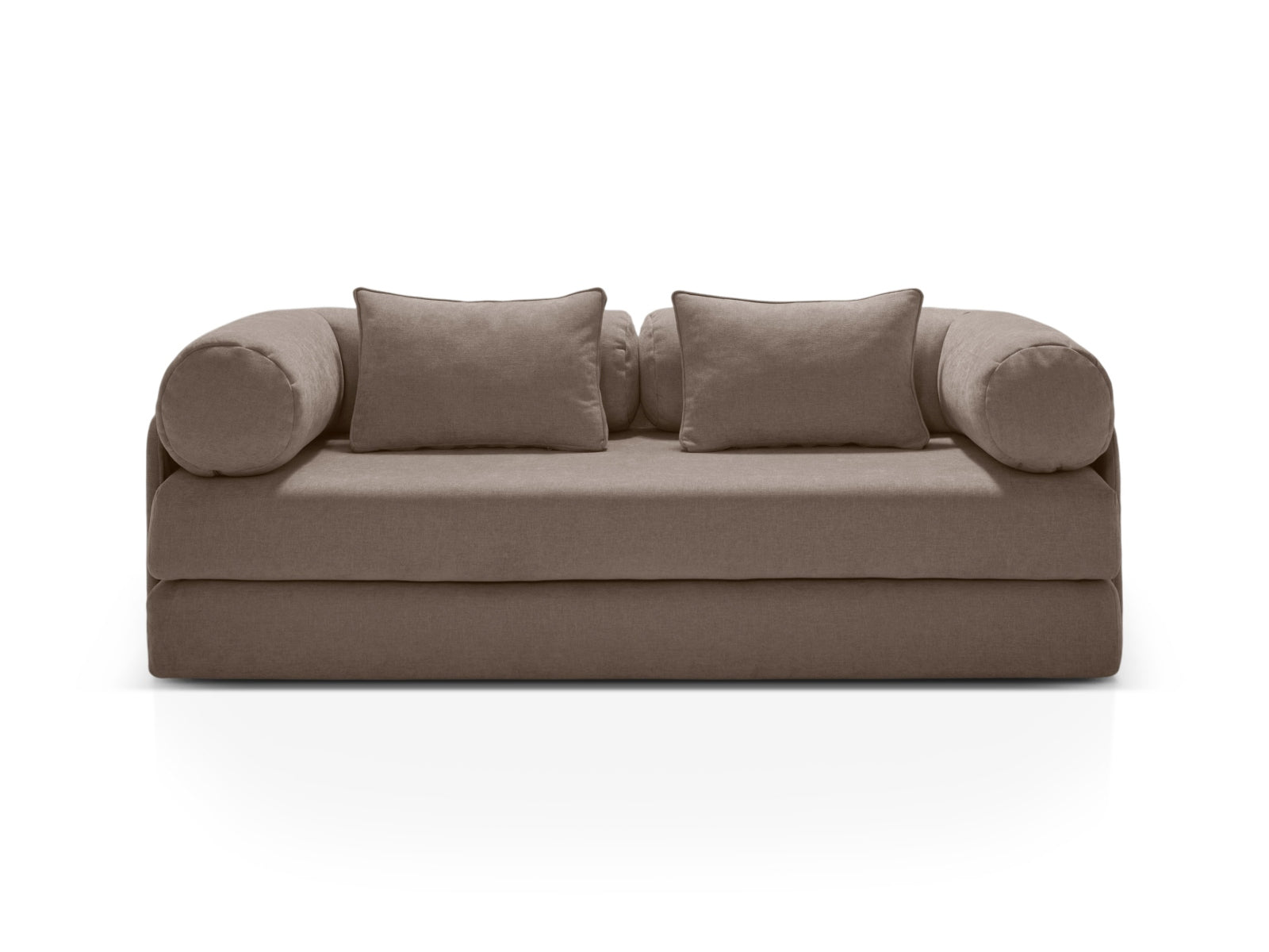 3-Sitzer Sofa mit Schlaffunktion Dreamy in Cappuccino-Liberty präsentiert im Onlineshop von KAQTU Design AG. Bettsofa ist von Micadoni