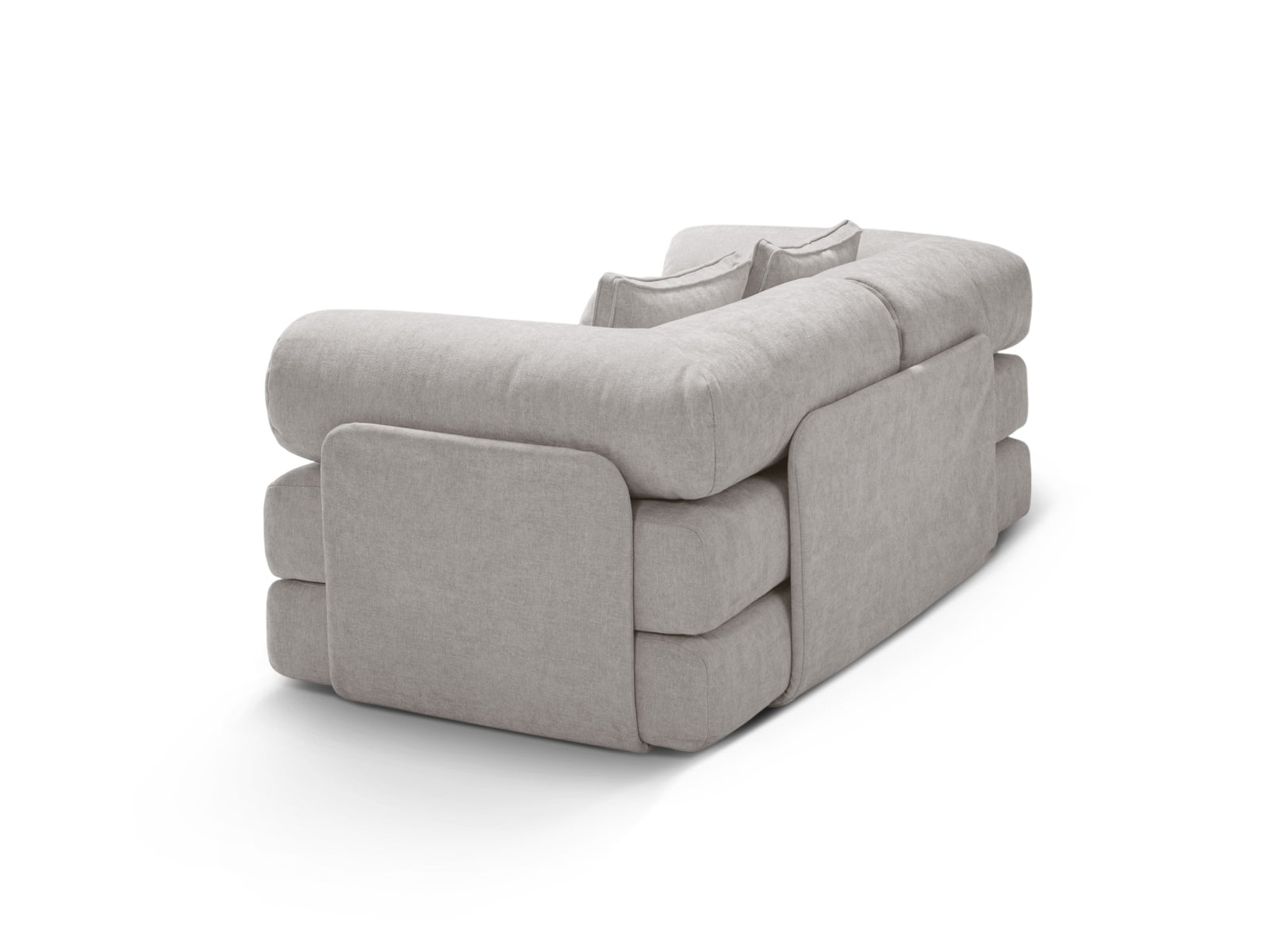 Modernes 3-Sitzer Sofa Dreamy in ansprechendem Grau, perfekt für entspannte Abende und als praktisches Schlafsofa für Gäste.