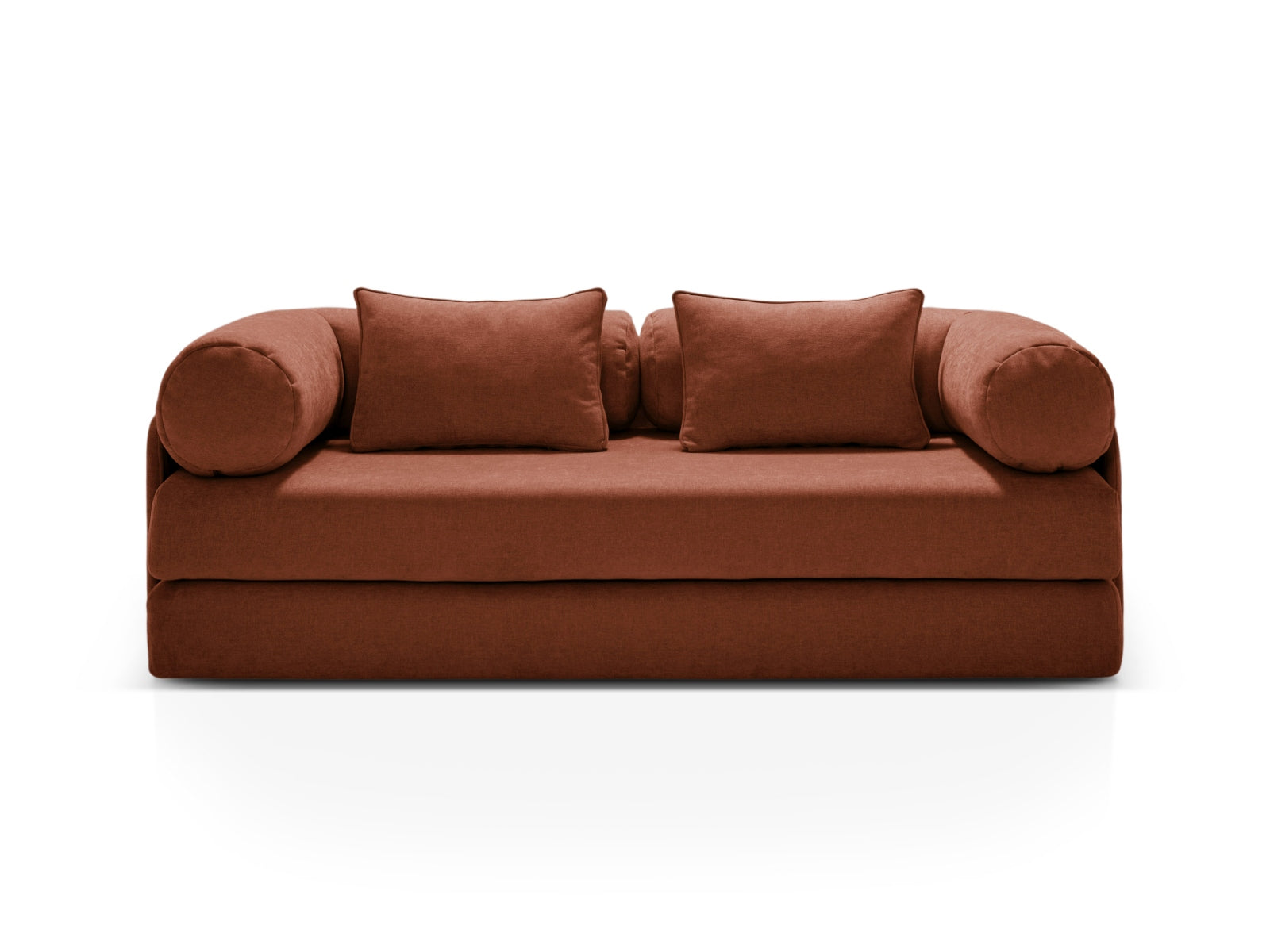 3-Sitzer Sofa mit Schlaffunktion Dreamy in Brick-Liberty präsentiert im Onlineshop von KAQTU Design AG. Bettsofa ist von Micadoni