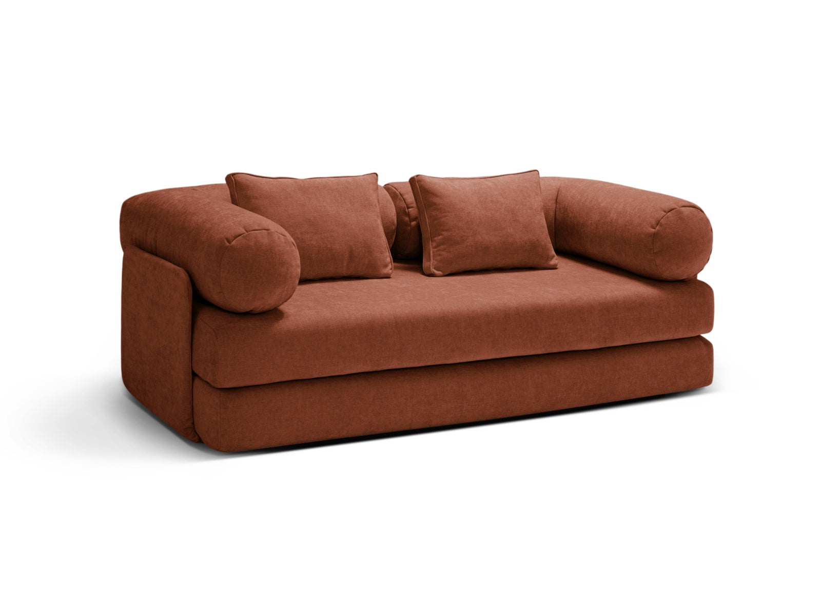 Elegantes 3-Sitzer Sofa Dreamy in Brick-Liberty, ideal für gemütliche Abende und als praktisches Schlafsofa für Übernachtungsgäste.