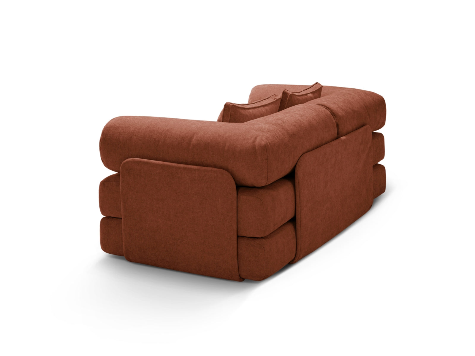 Stylisches 3-Sitzer Sofa Dreamy in Brick-Liberty, perfekt für entspannte Stunden und als funktionales Schlafsofa für Gäste.
