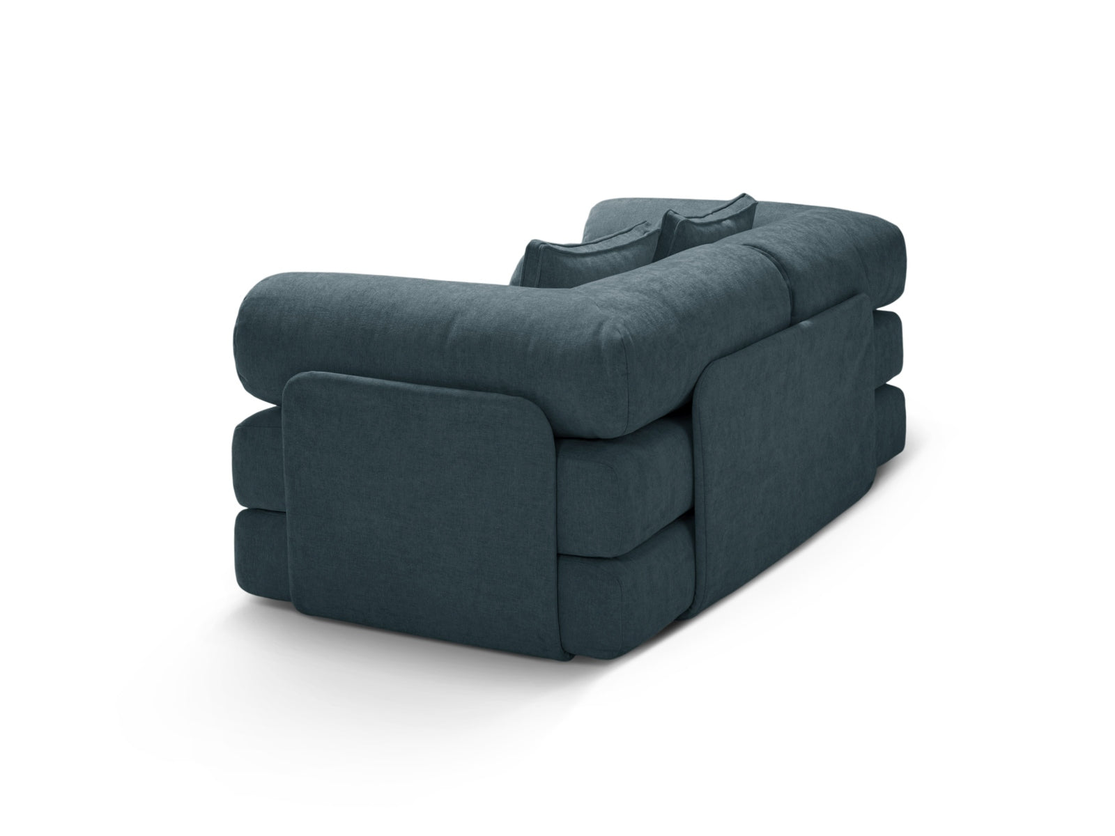 Modernes 3-Sitzer Sofa Dreamy in edlem Petrol, vielseitig einsetzbar als Schlafsofa für gemütliche Abende und stilvolle Einrichtung.