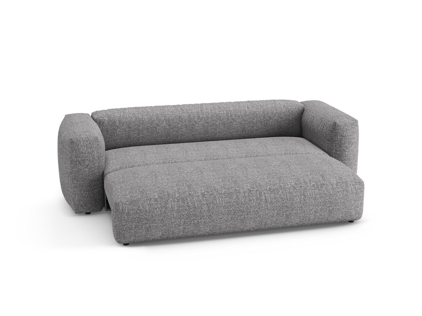 Stylisches 3-Sitzer Sofa Martina in Graphit, ideal für Gästeübernachtungen und gemütliche Stunden im Wohnzimmer.