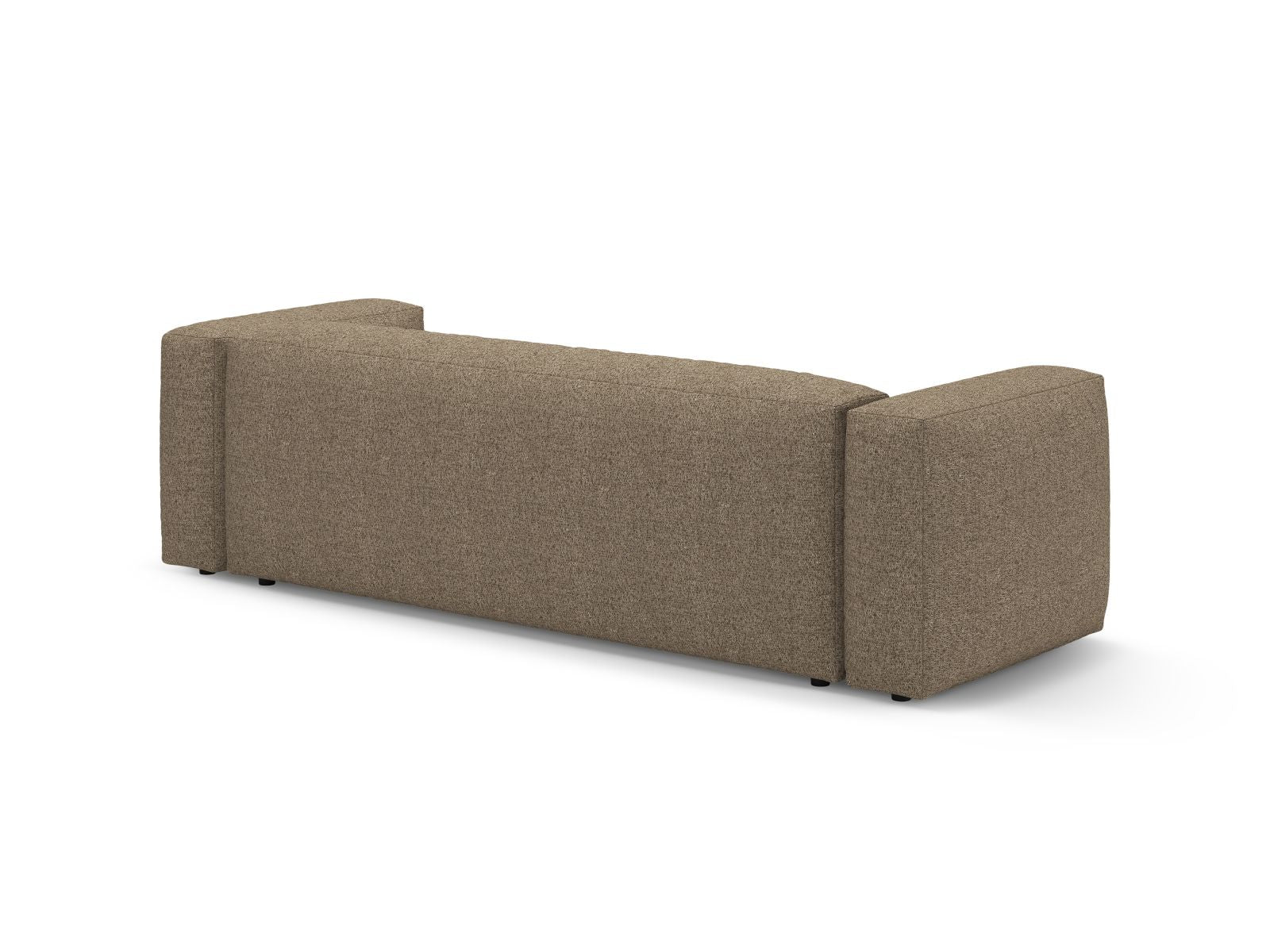 Elegantes 3-Sitzer Sofa Martina in stilvollem Cappuccino, ideal für entspannte Stunden und als praktisches Schlafsofa.