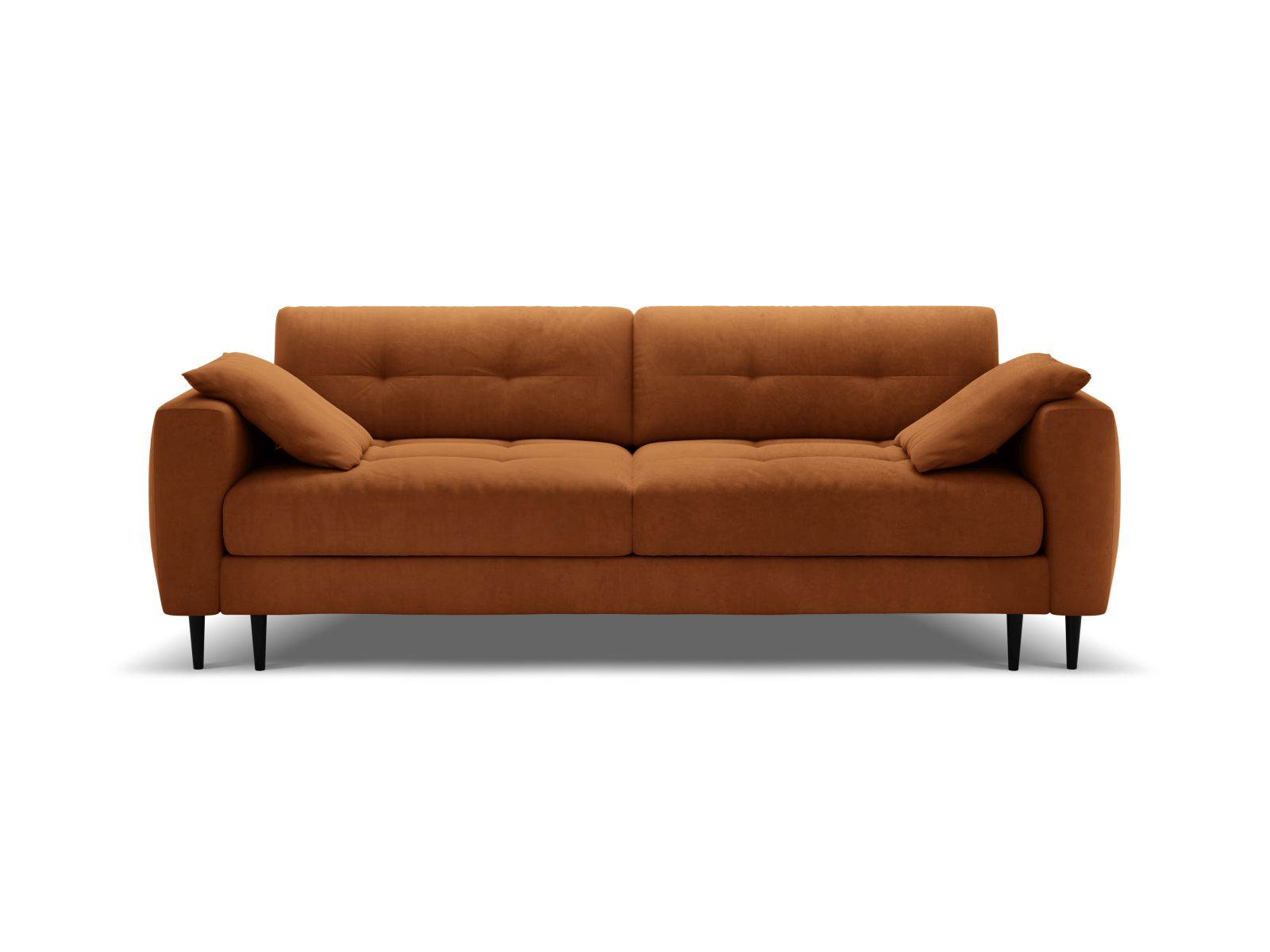 3-Sitzer Bemy Sofa mit Schlaffunktion und Stauraum in Terracotta-Salvador präsentiert im Onlineshop von KAQTU Design AG. Bettsofa ist von Micadoni