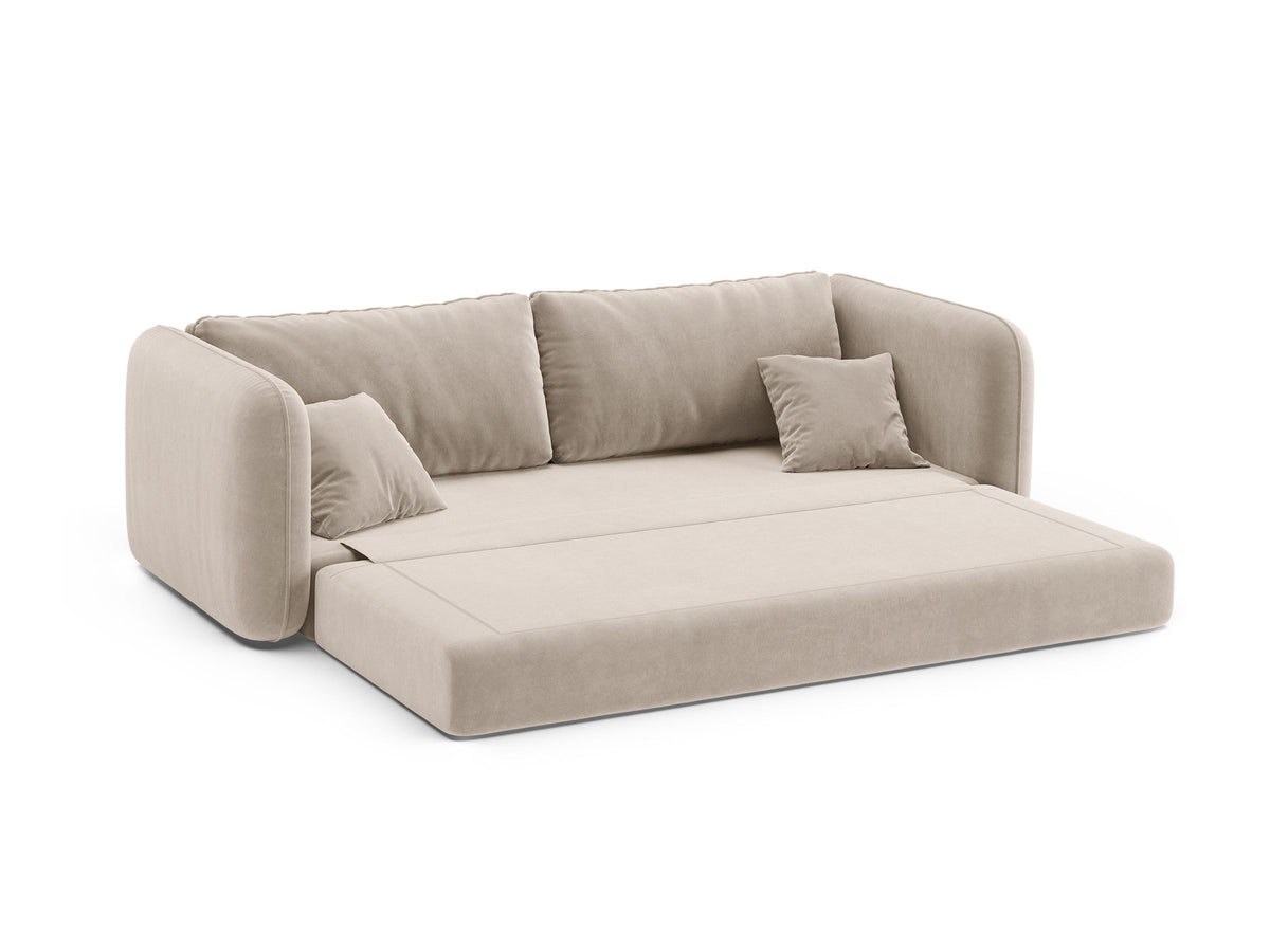 3-Sitzer Sofa mit Schlaffunktion Dormi in Beige-Salvador präsentiert im Onlineshop von KAQTU Design AG. Bettsofa ist von Micadoni