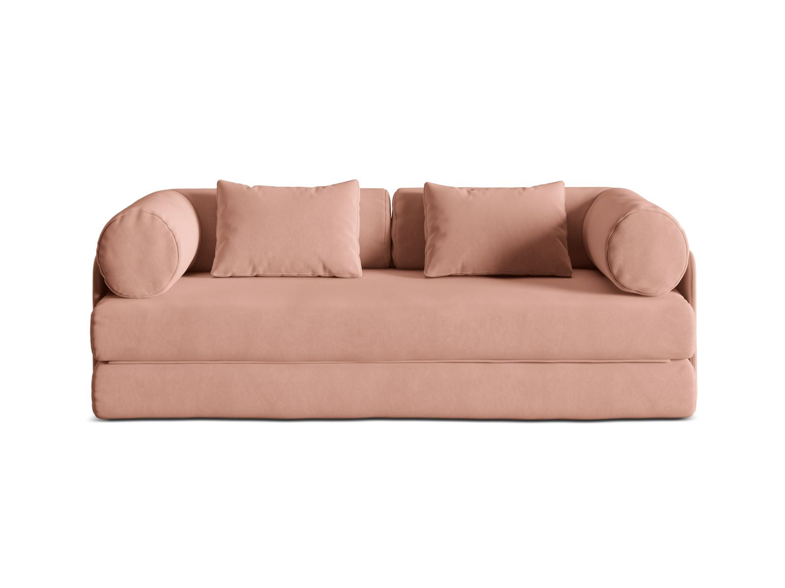 3-Sitzer Sofa mit Schlaffunktion Dreamy in Pink-Salvador präsentiert im Onlineshop von KAQTU Design AG. Bettsofa ist von Micadoni