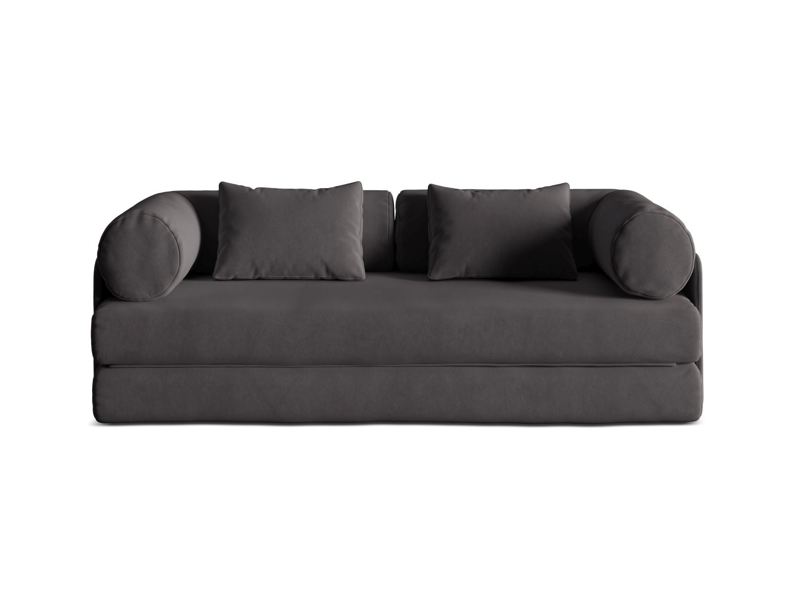 3-Sitzer Sofa mit Schlaffunktion Dreamy in Dark Grey-Salvador präsentiert im Onlineshop von KAQTU Design AG. Bettsofa ist von Micadoni