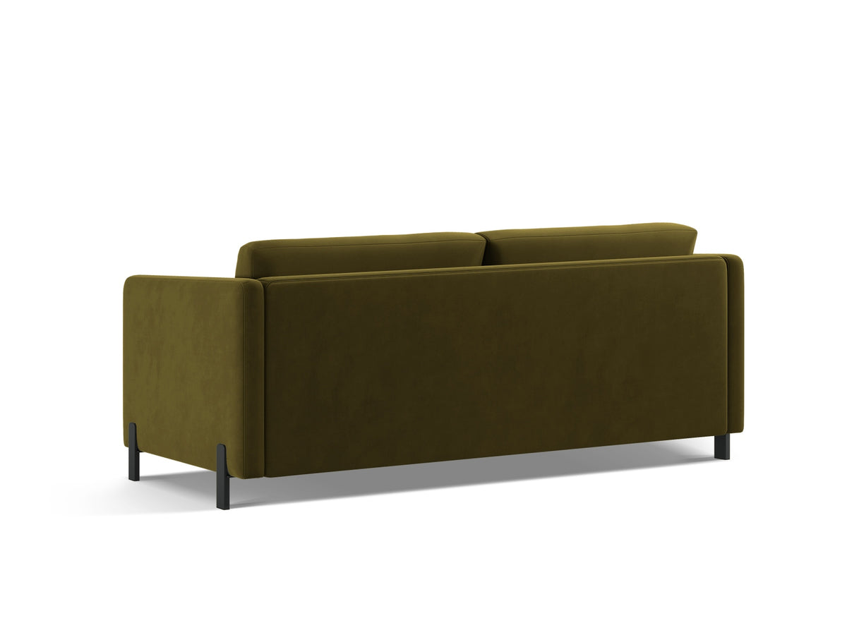 Gloria Velour Sofa mit Schlaffunktion 3 Sitzer in Green-Salvador präsentiert im Onlineshop von KAQTU Design AG. Bettsofa ist von Micadoni