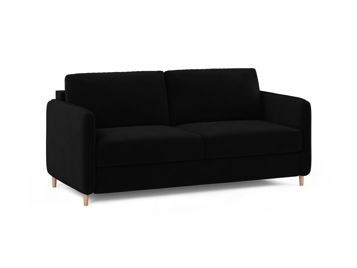 3-Sitzer Sofa mit Schlaffunktion Simo in Black-Salvador präsentiert im Onlineshop von KAQTU Design AG. Bettsofa ist von Micadoni