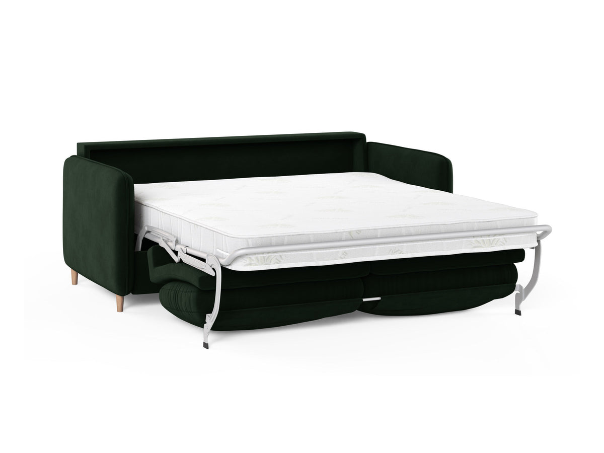3-Sitzer Sofa mit Schlaffunktion Simo in Bottle Green-Salvador präsentiert im Onlineshop von KAQTU Design AG. Bettsofa ist von Micadoni