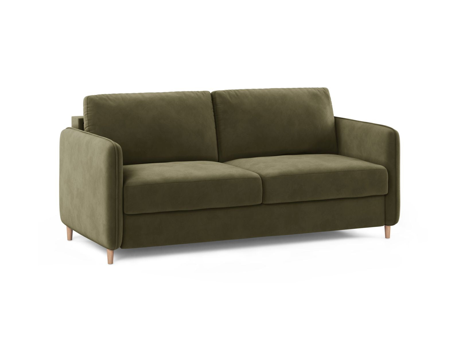 Elegantes 3-Sitzer Sofa Simo in Green-Salvador, ideal als Bettsofa für stilvolle Wohnräume, von Micadoni.